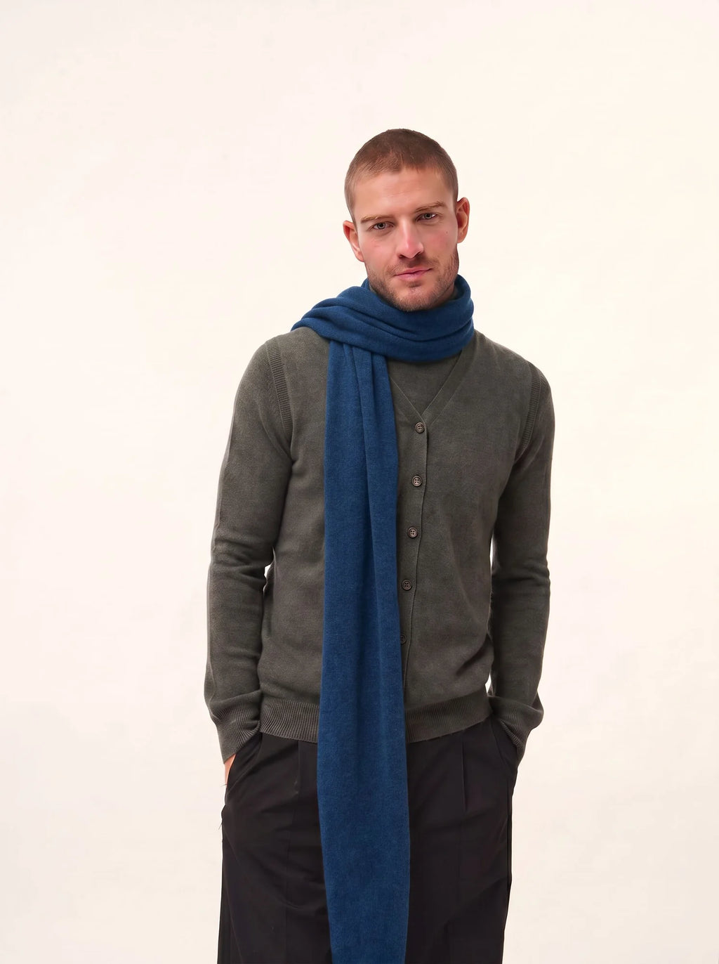 SPENCER Écharpe Bleu Chiné