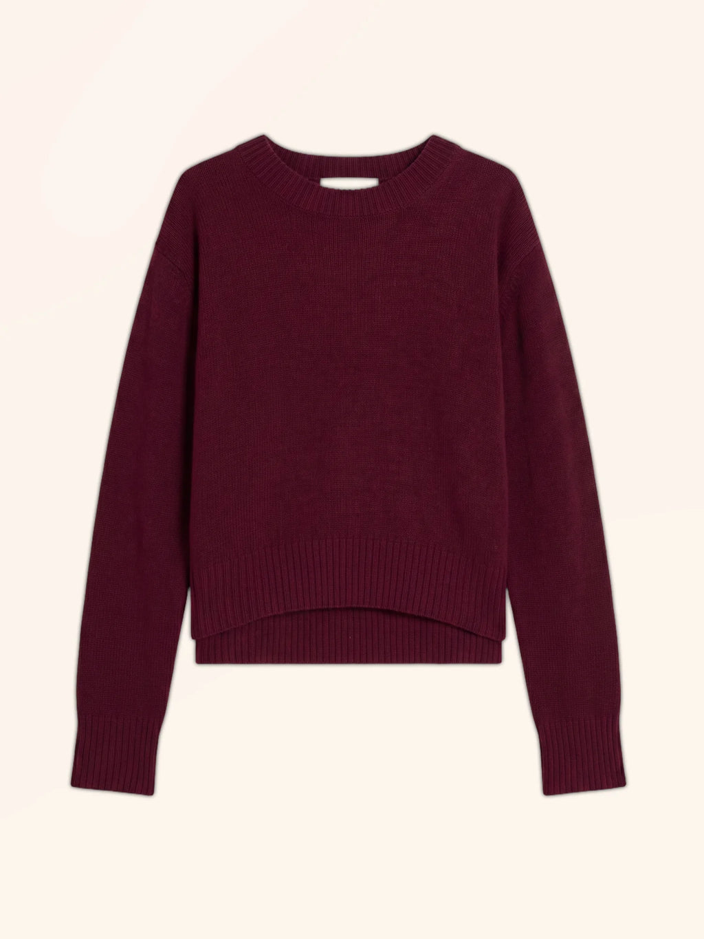 MARGAUX Pull Col Rond 6 Fils Bordeaux