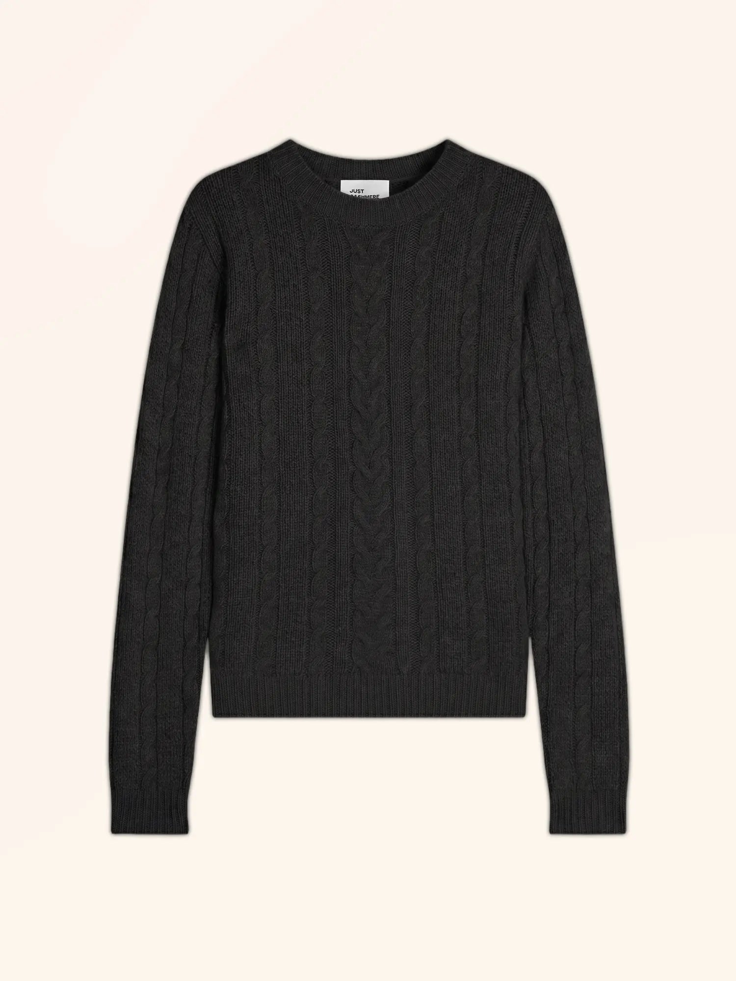OLIVIA Pull Col Rond 8 Fils Noir