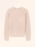 HANK Pull Col Rond Beige Chiné