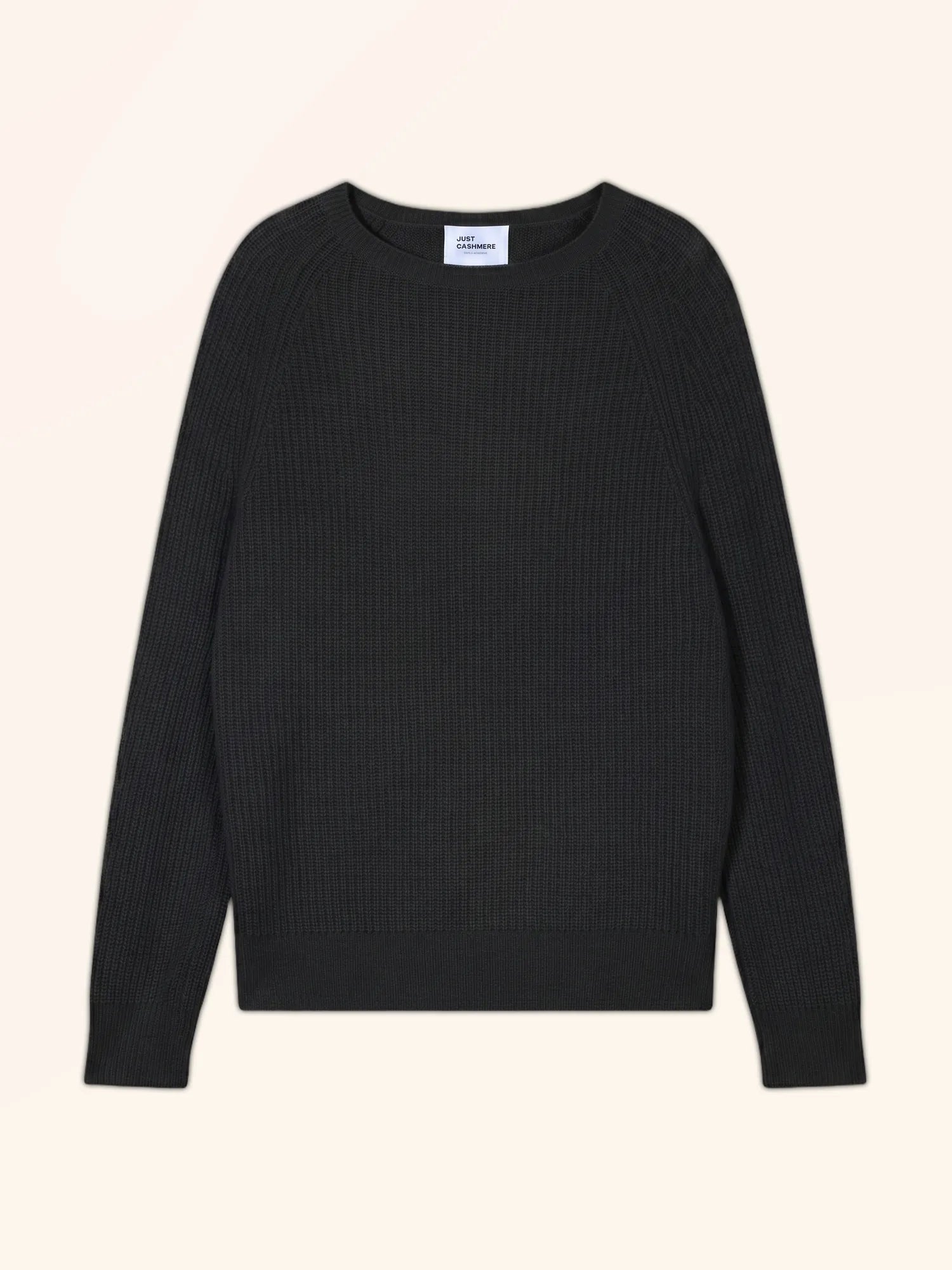 FRIO Pull Col Rond 4 Fils Noir