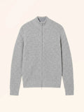 THOREN Gilet Zippé Col Camionneur 4 Fils Nuage Chiné