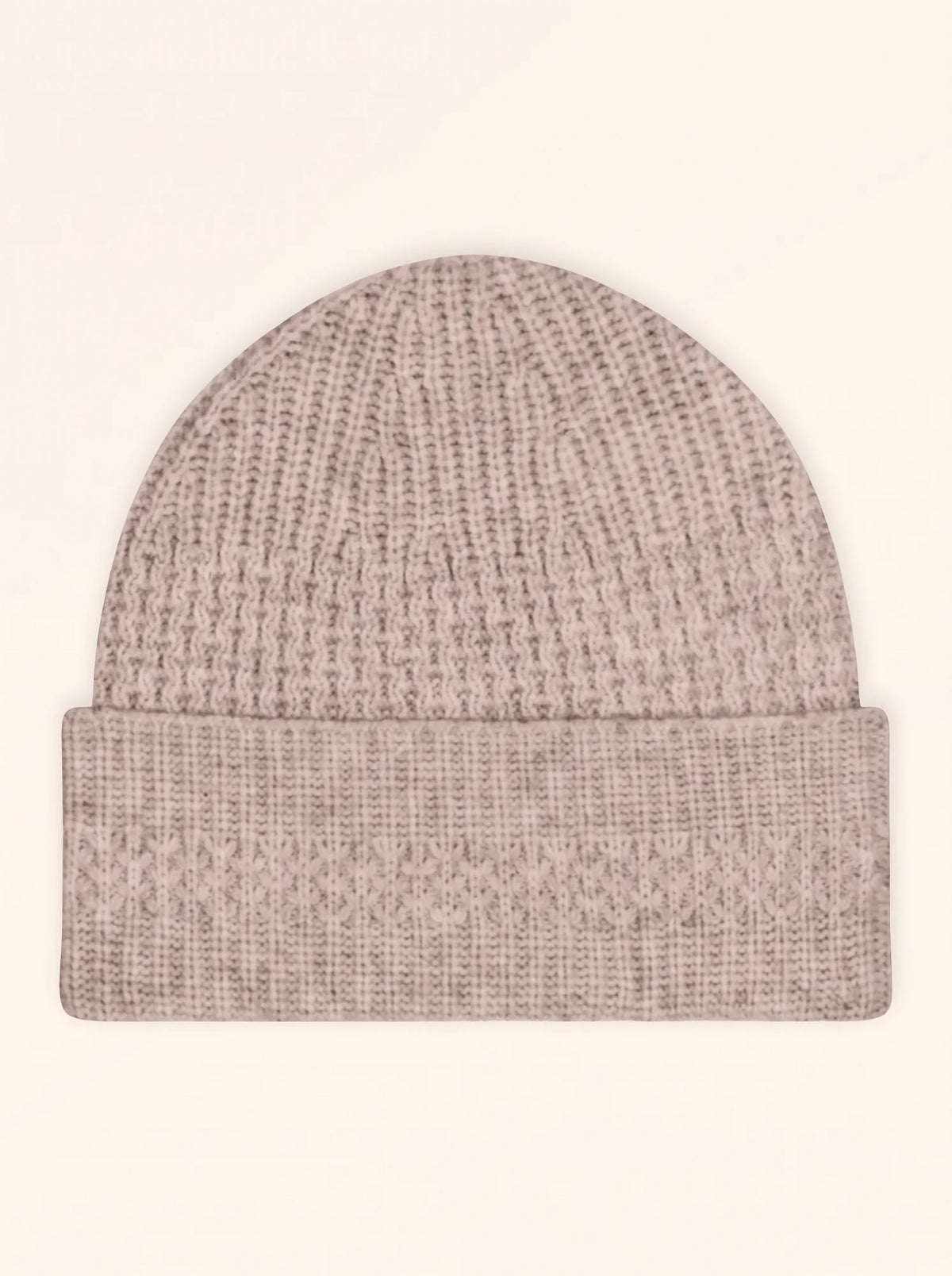 HAROLD Bonnet 6 Fils Taupe Clair Chiné