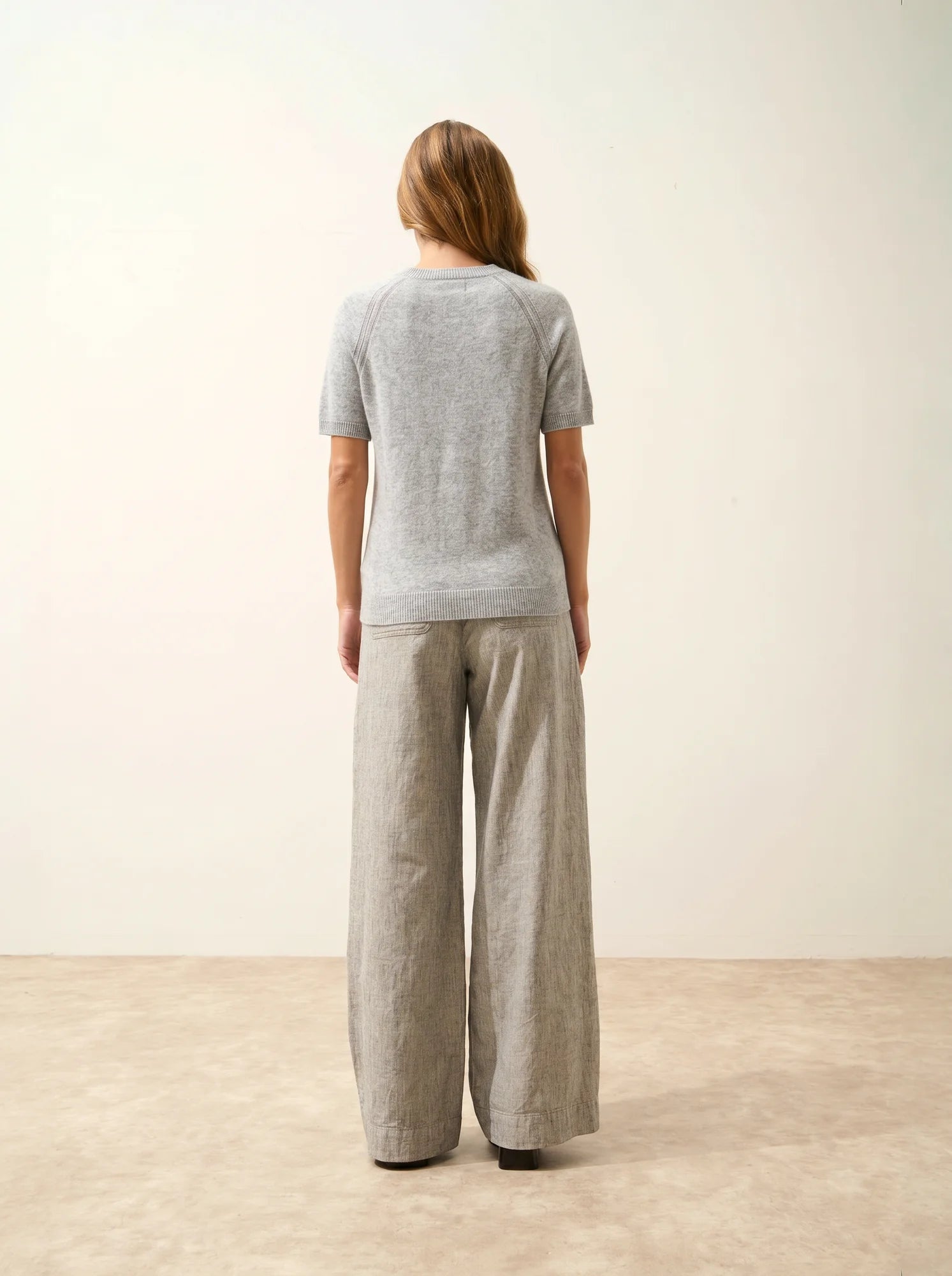 LAÏSA T-Shirt Col Rond Nuage Chiné