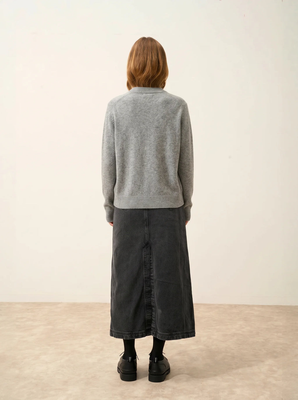 LAVINIA Pull Col Rond 4 Fils Nuage Chiné