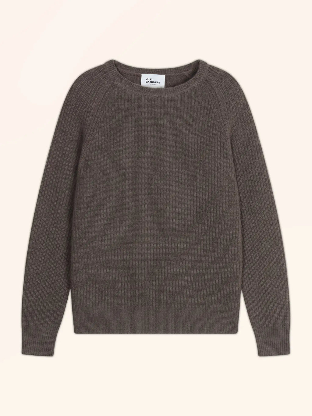 FRIO Pull Col Rond 4 Fils Taupe Chiné