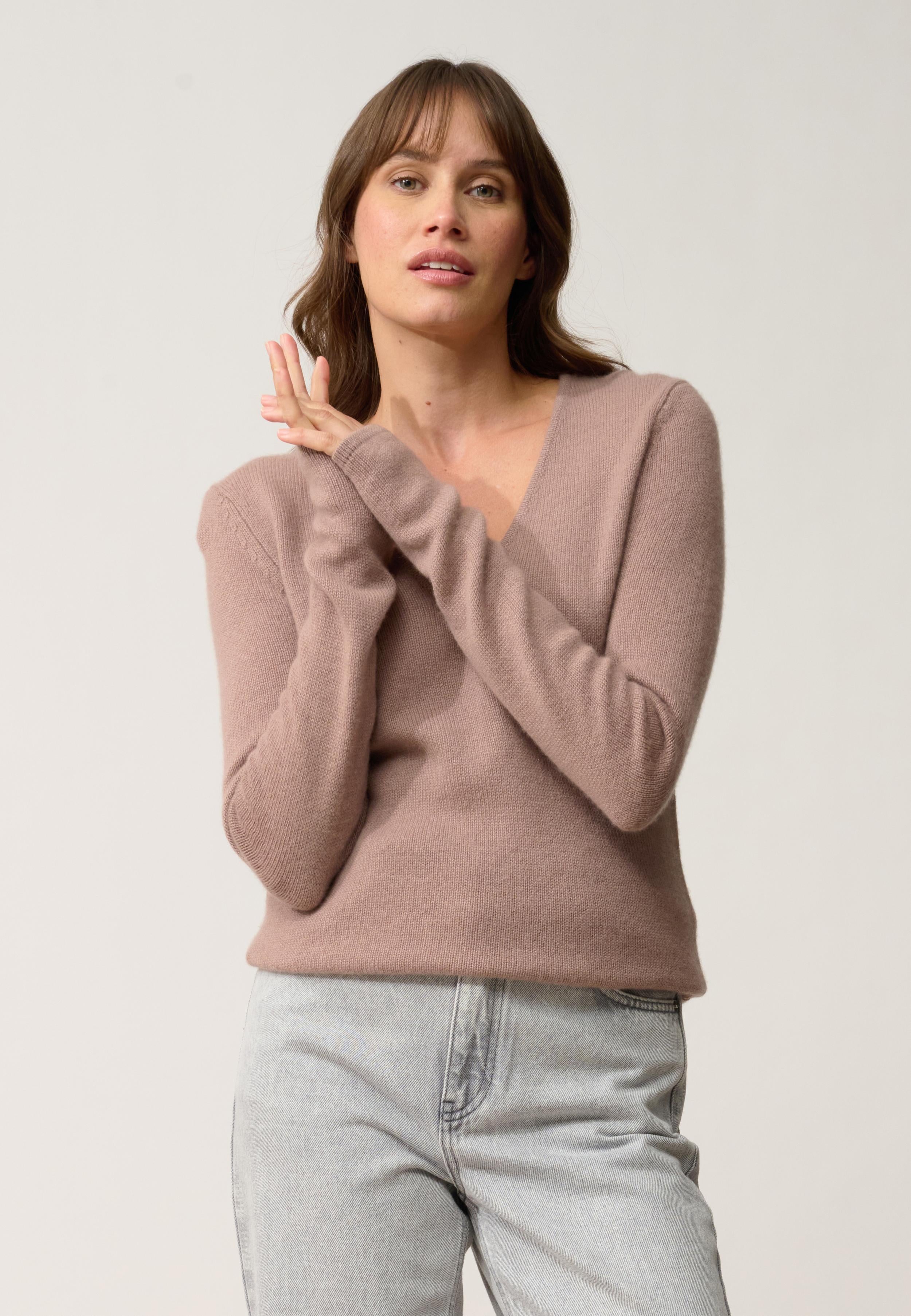 ABBY pull col v cuivre
