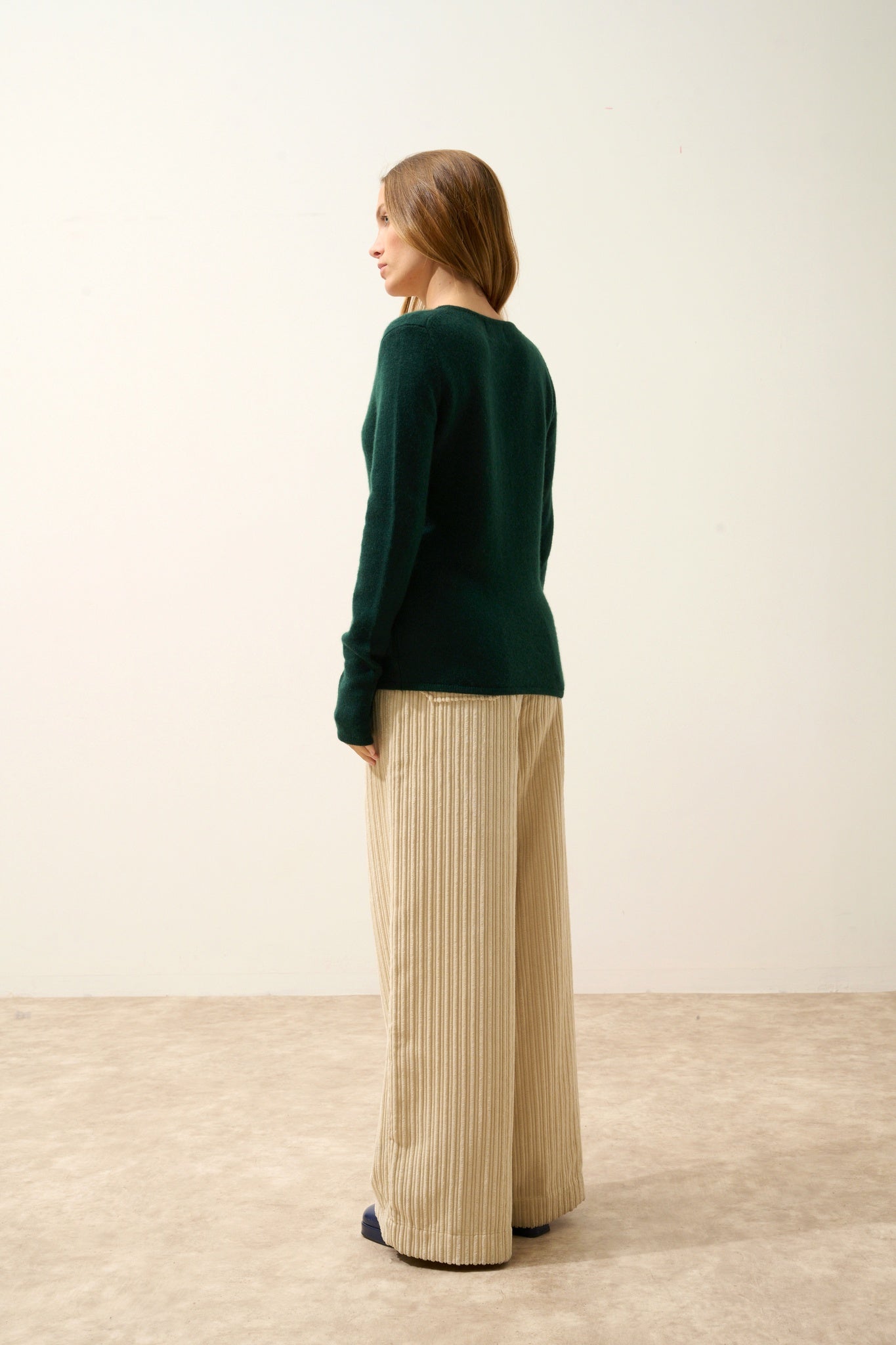 ABBY v-neck sweater cypress