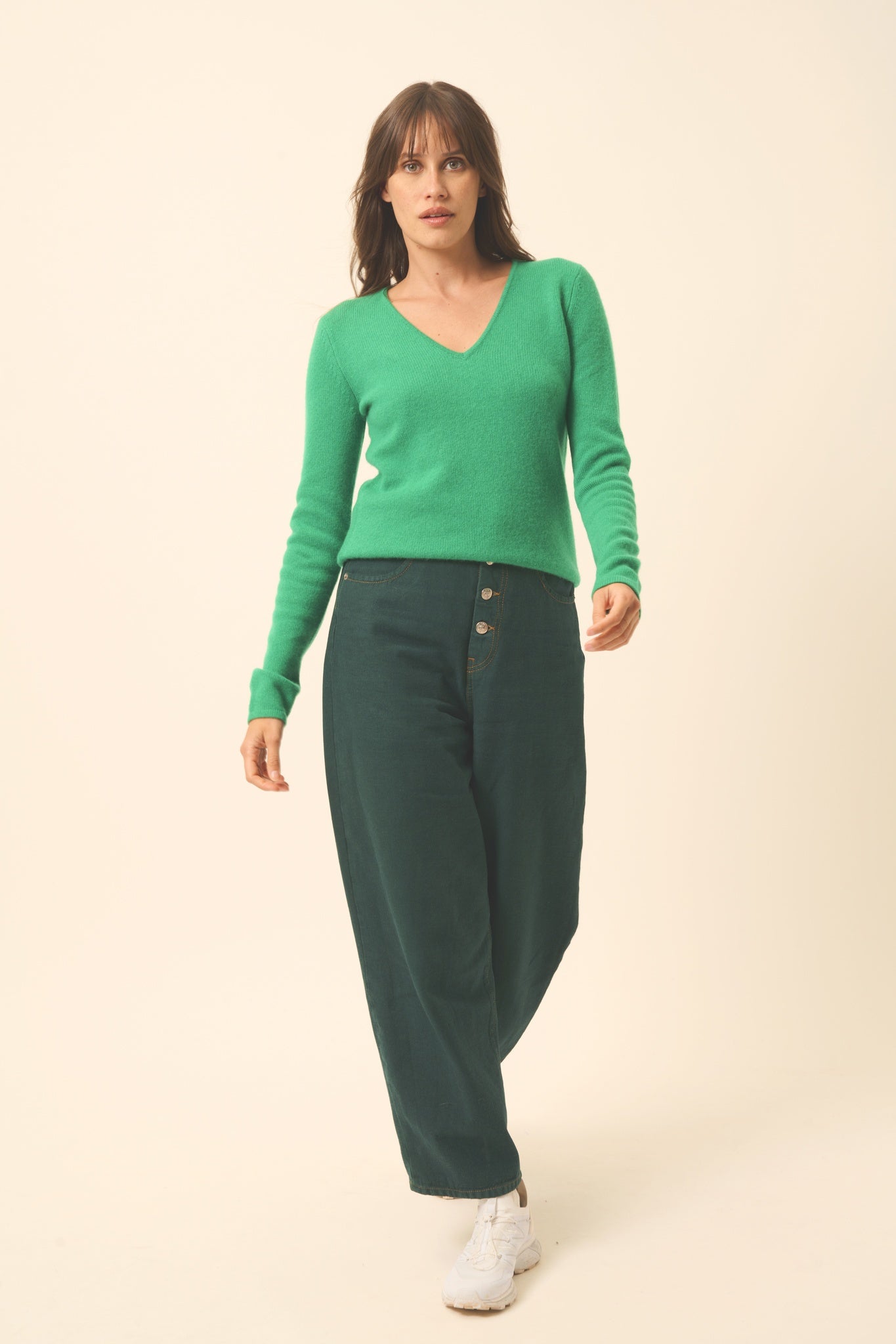 ABBY v-neck sweater mint