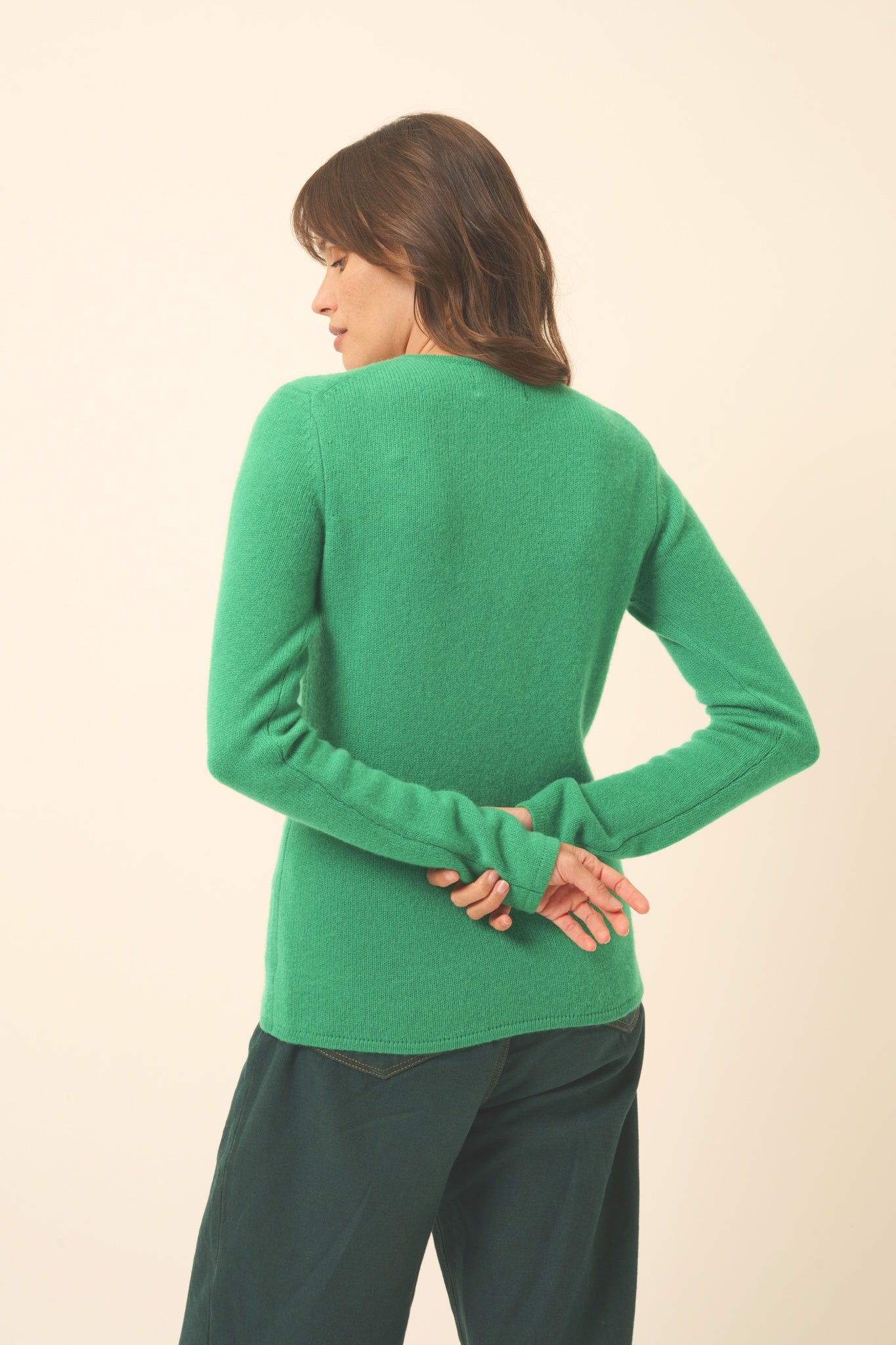 ABBY pull col v menthe