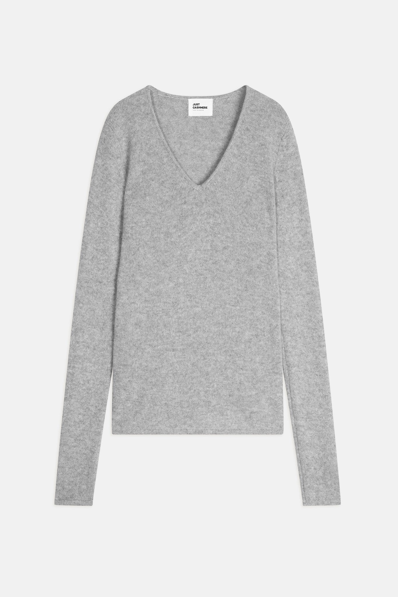 abby pull col v nuage chiné