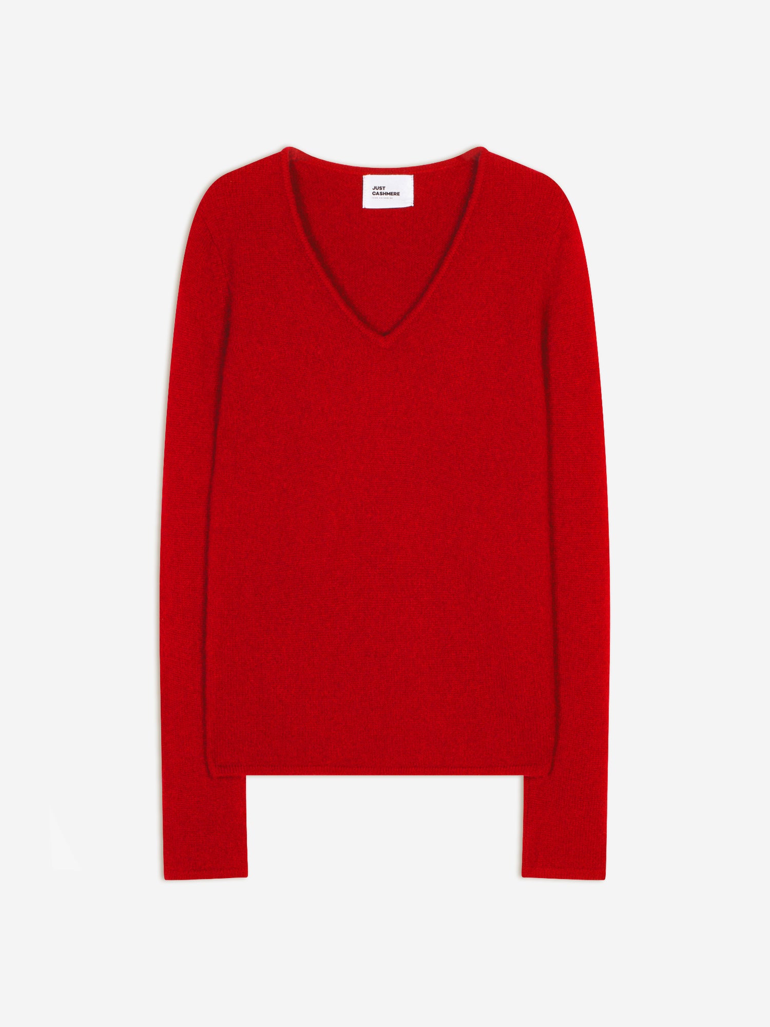 ABBY pull col v rouge