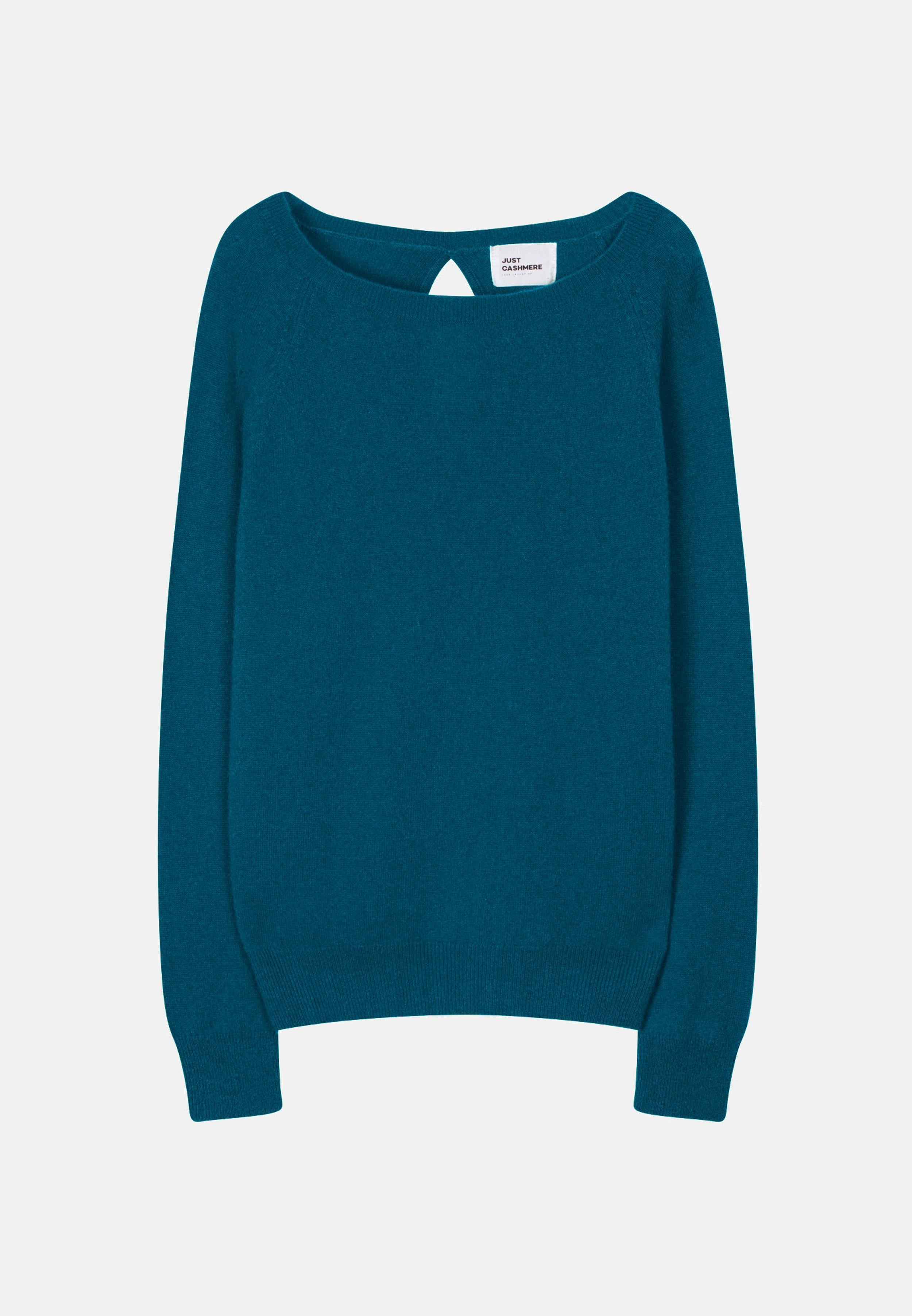 ABIGAIL pull col bateau goutte dos paon