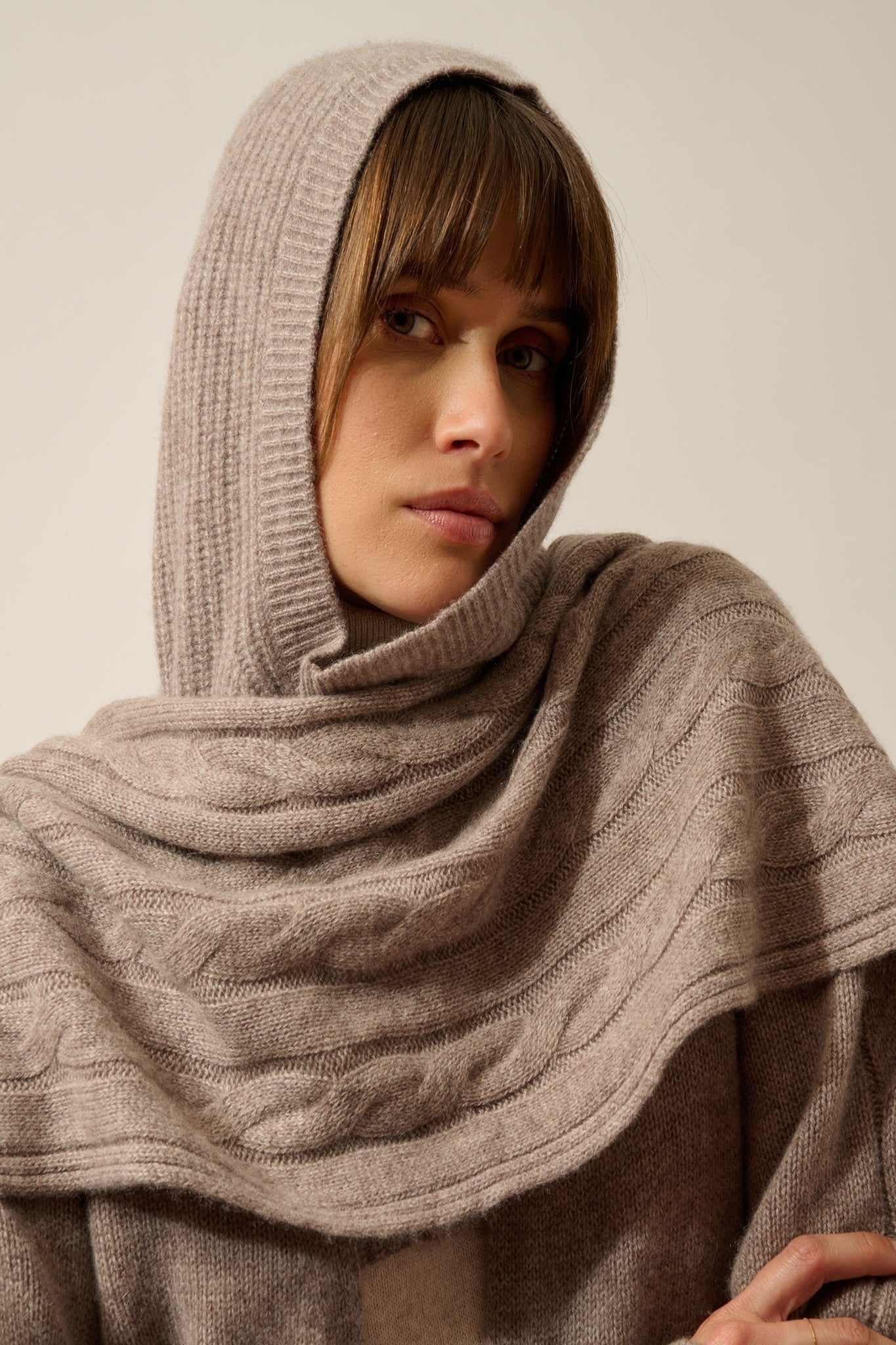 AELITH écharpe 4 fils caribou chiné