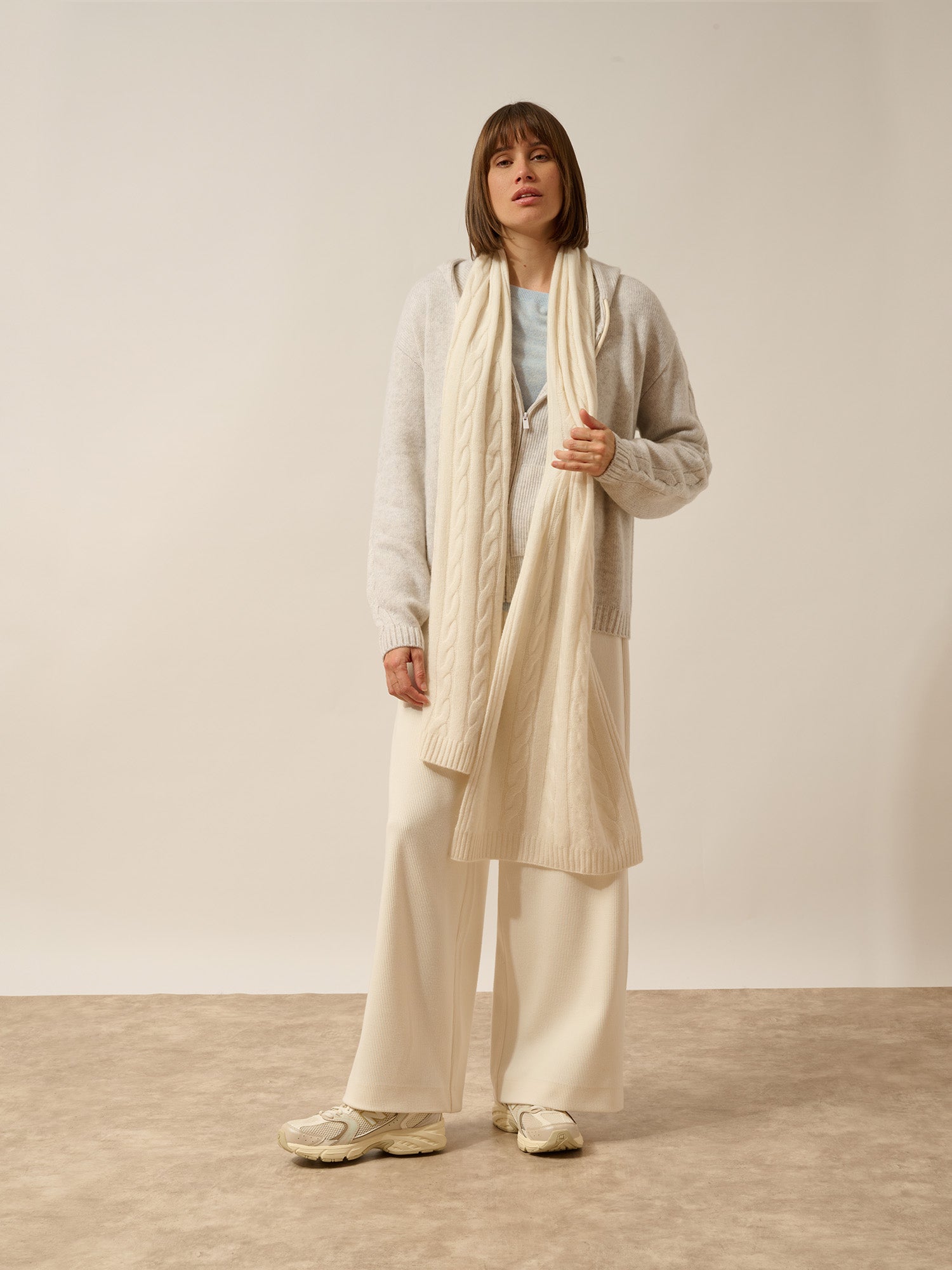 AELITH écharpe 4 fils ivoire