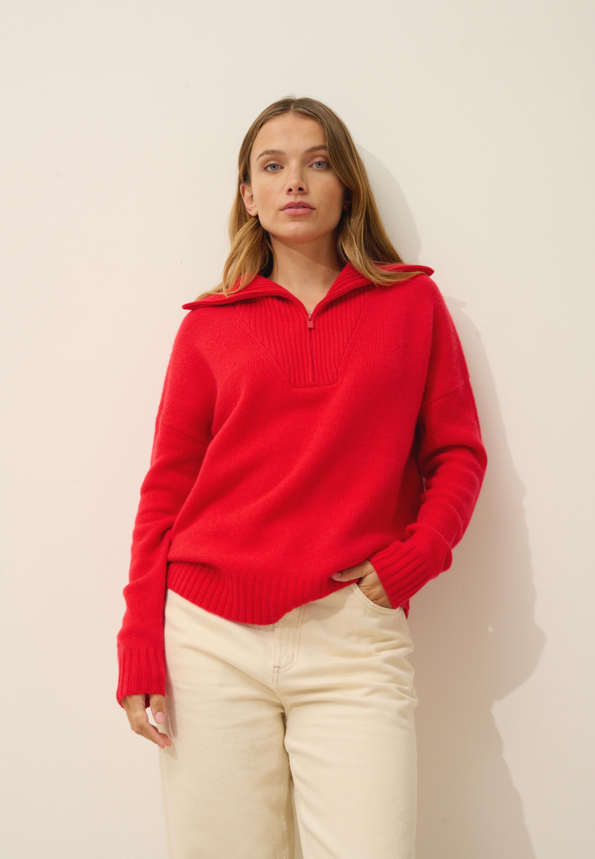AKAR pull col camionneur carmin