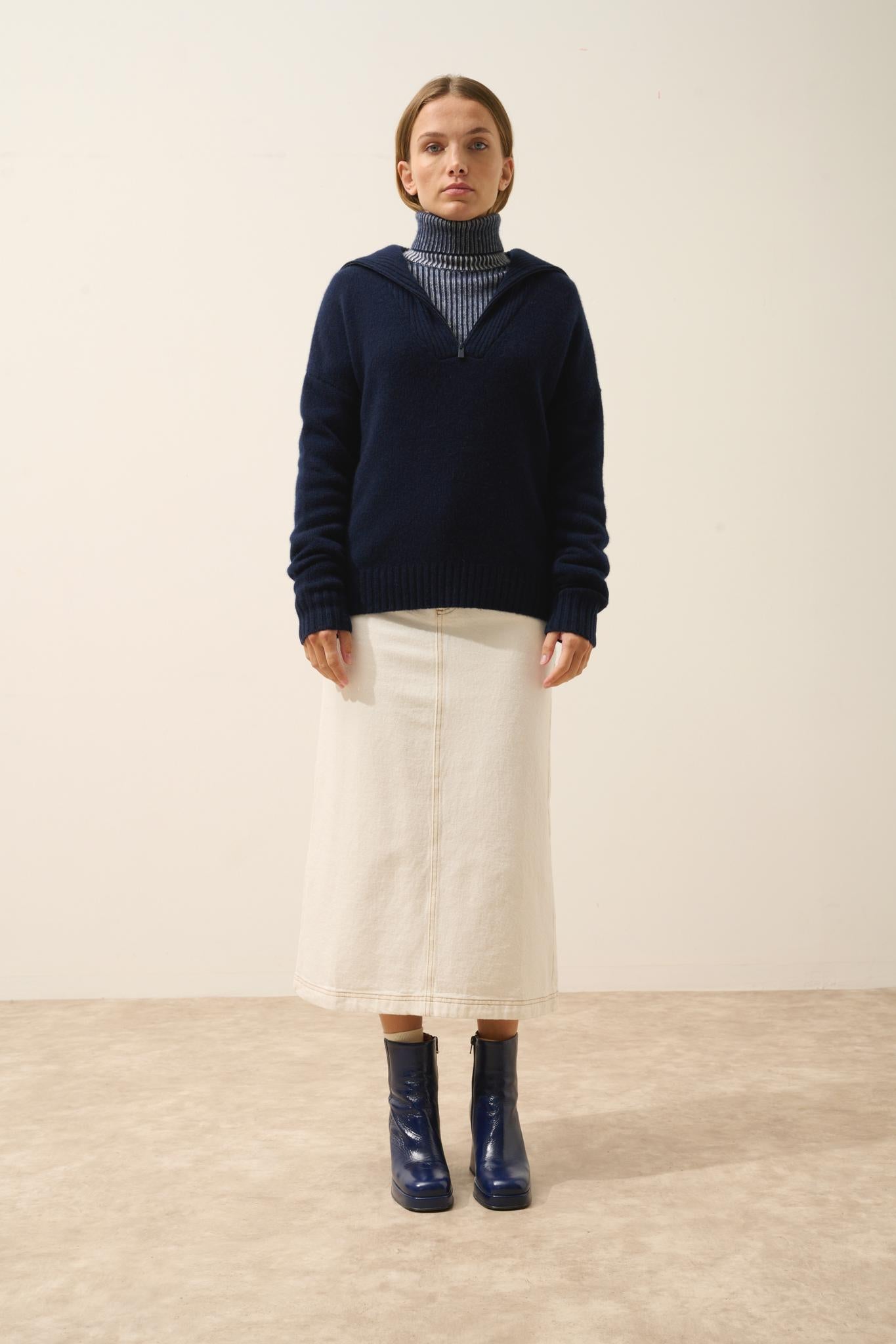 AKAR pull col camionneur navy