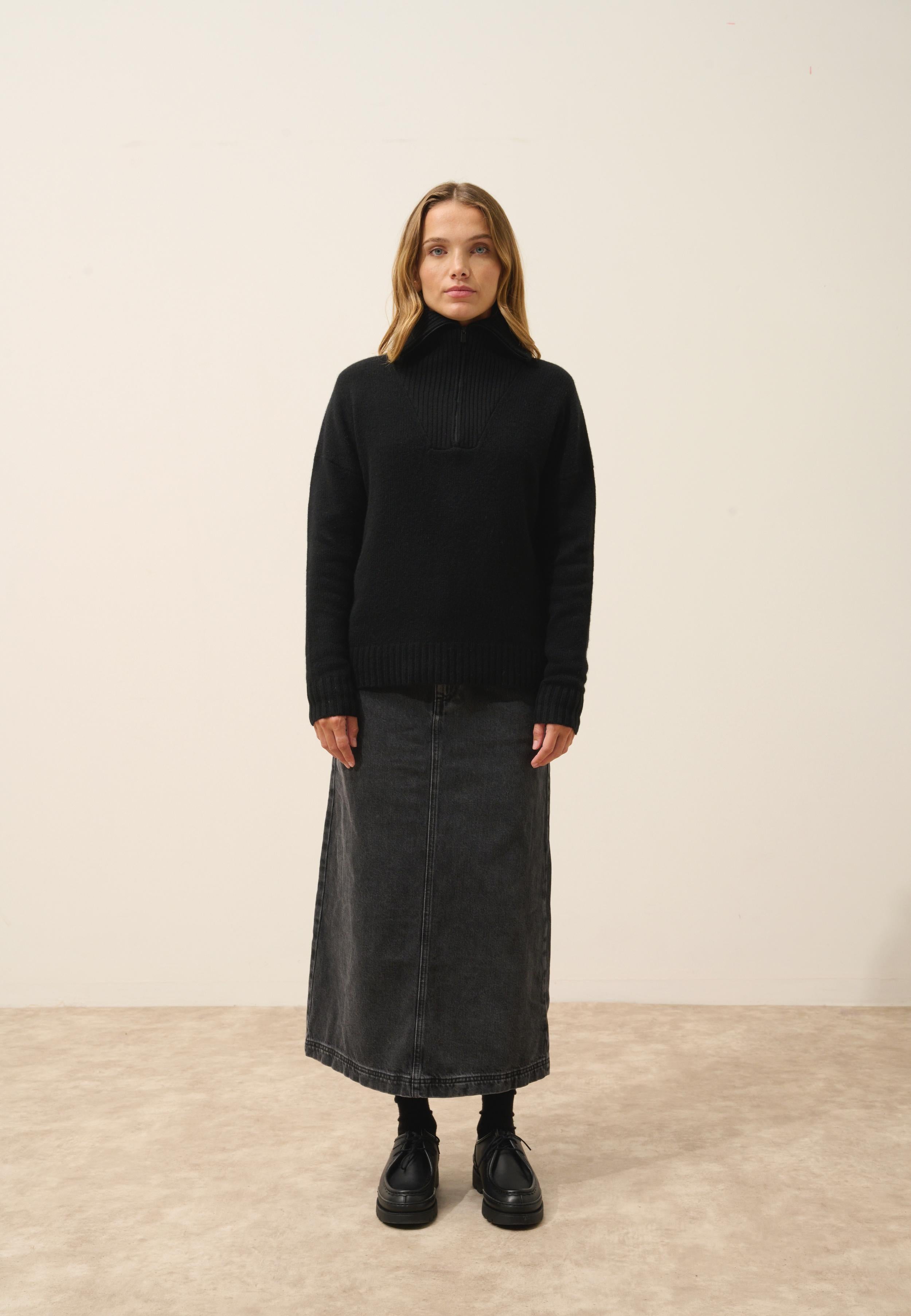 AKAR pull col camionneur noir