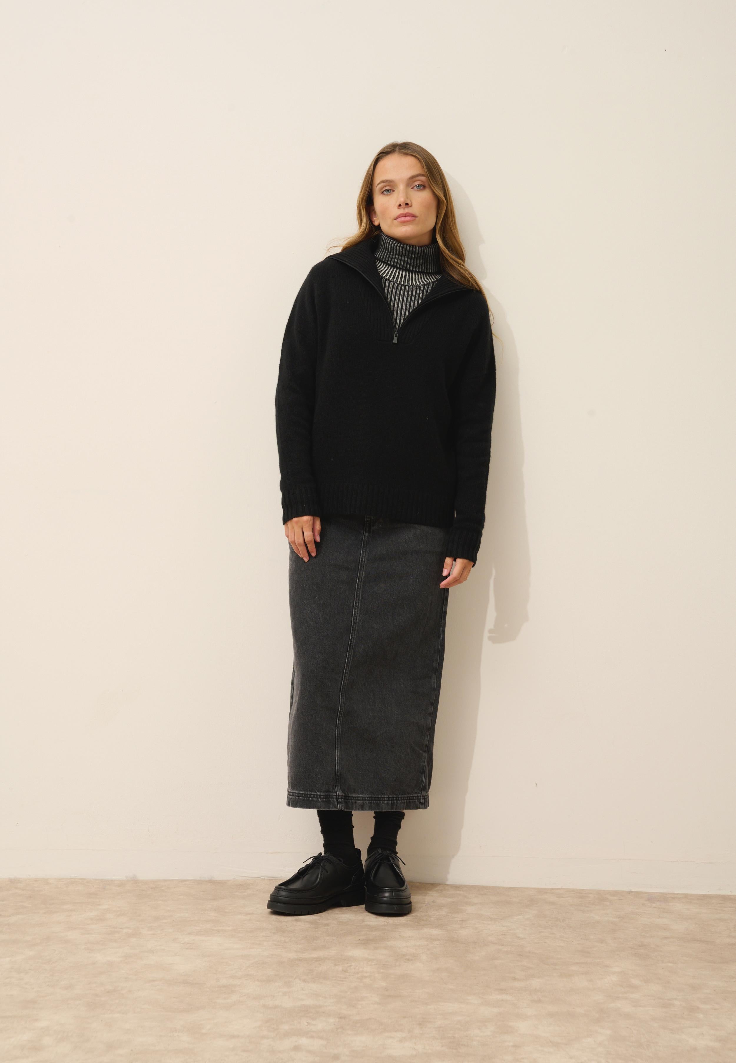 AKAR pull col camionneur noir