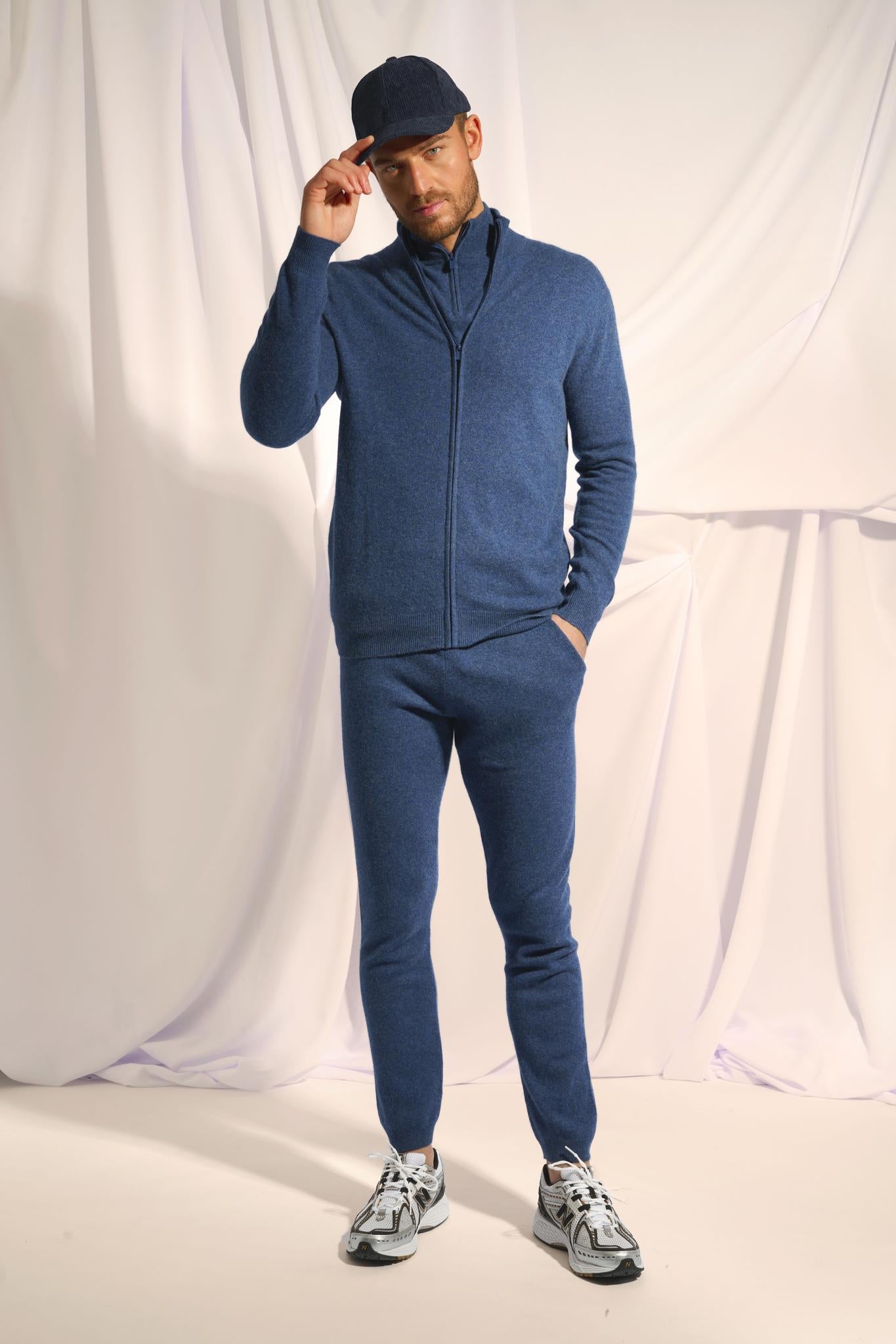 ALAN gilet col montant ocean chiné
