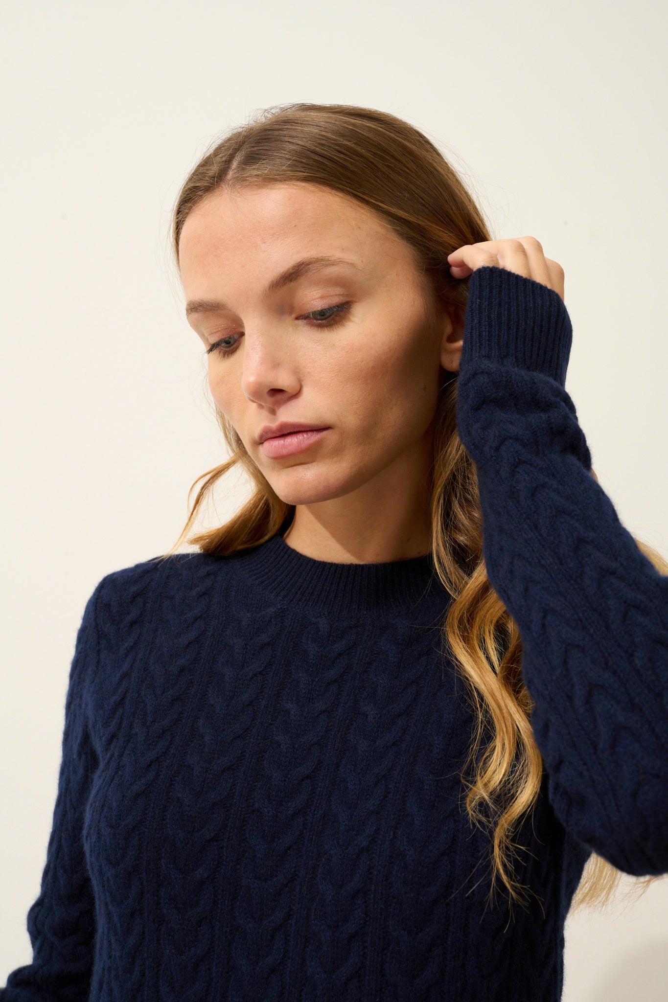 ALICE pull col rond navy