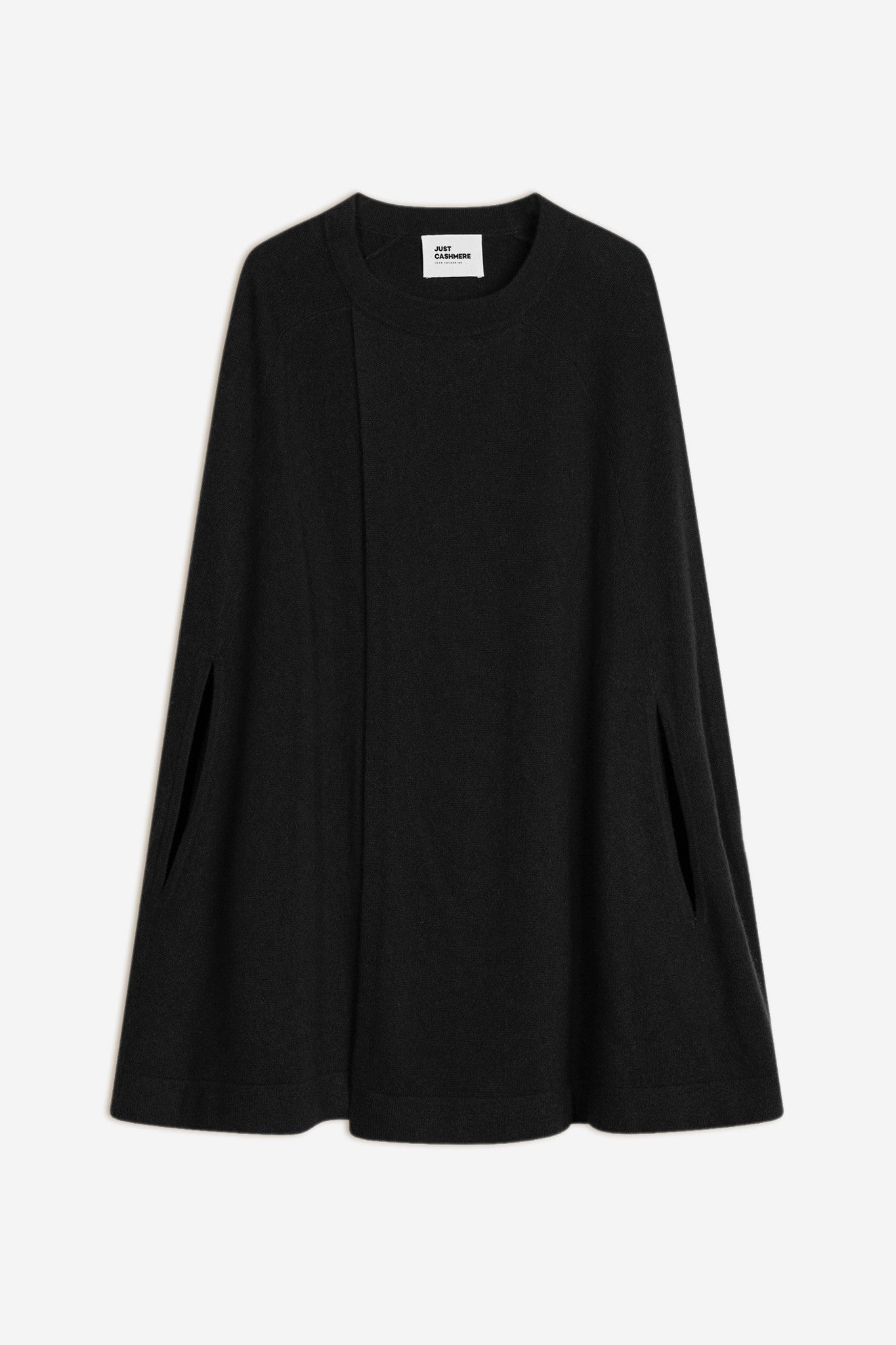 alloa cape ouverte col rond noir