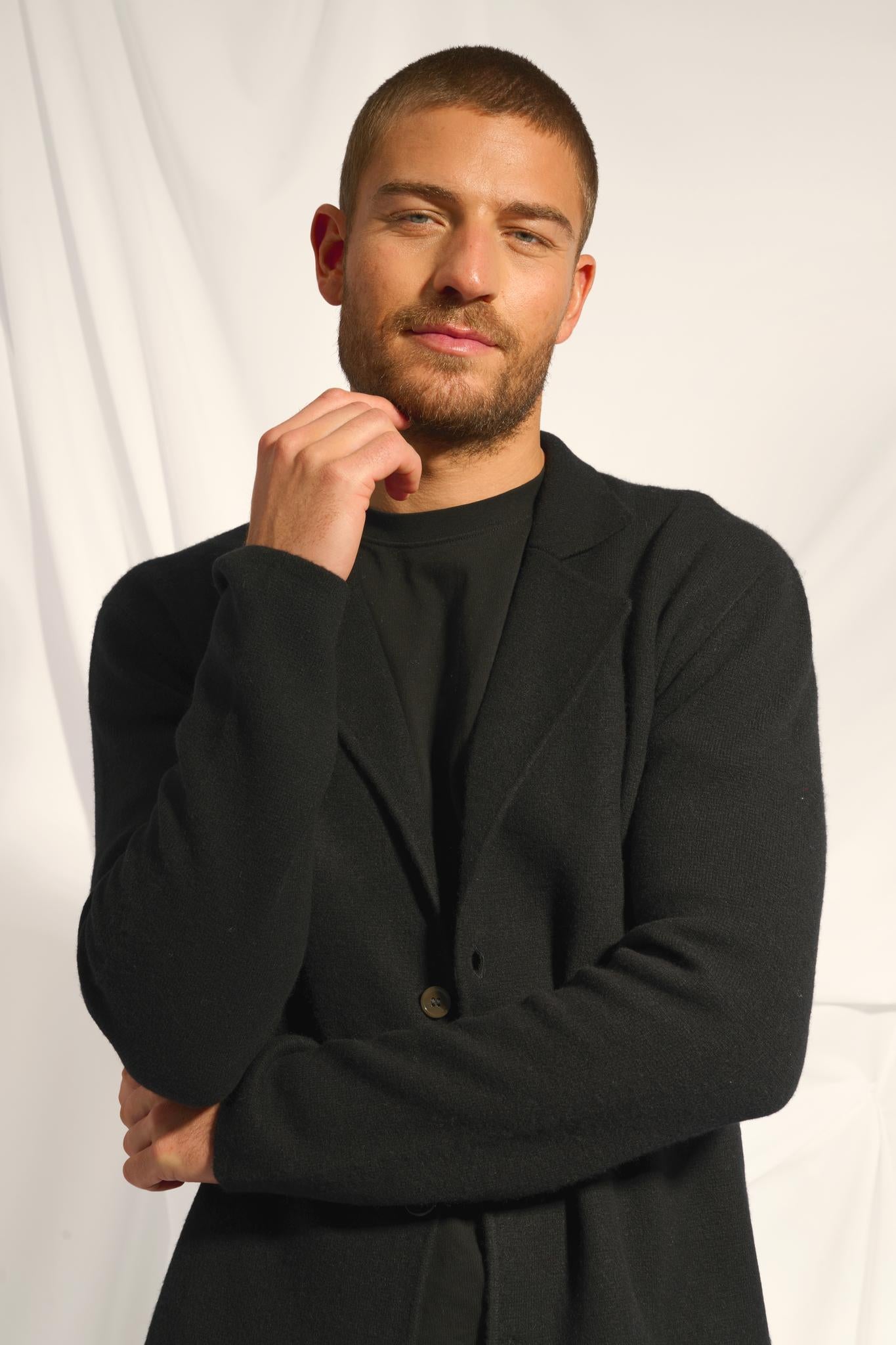 ALVAR veste col tailleur noir