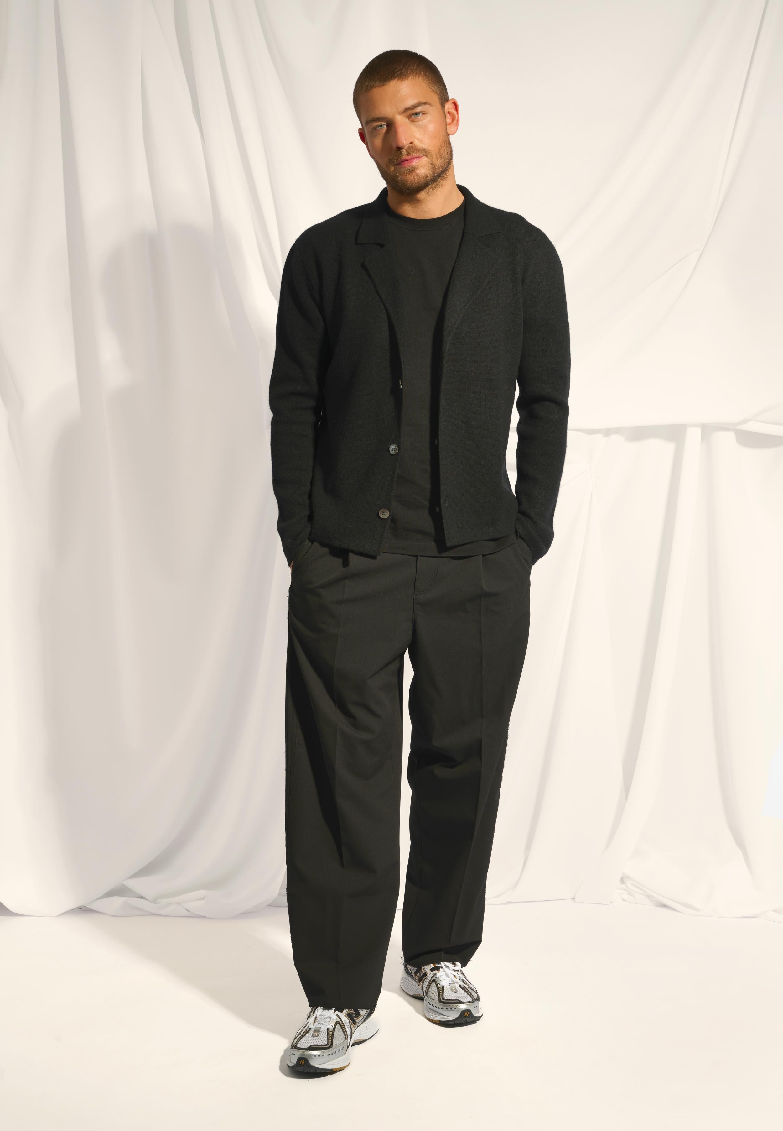 ALVAR veste col tailleur noir