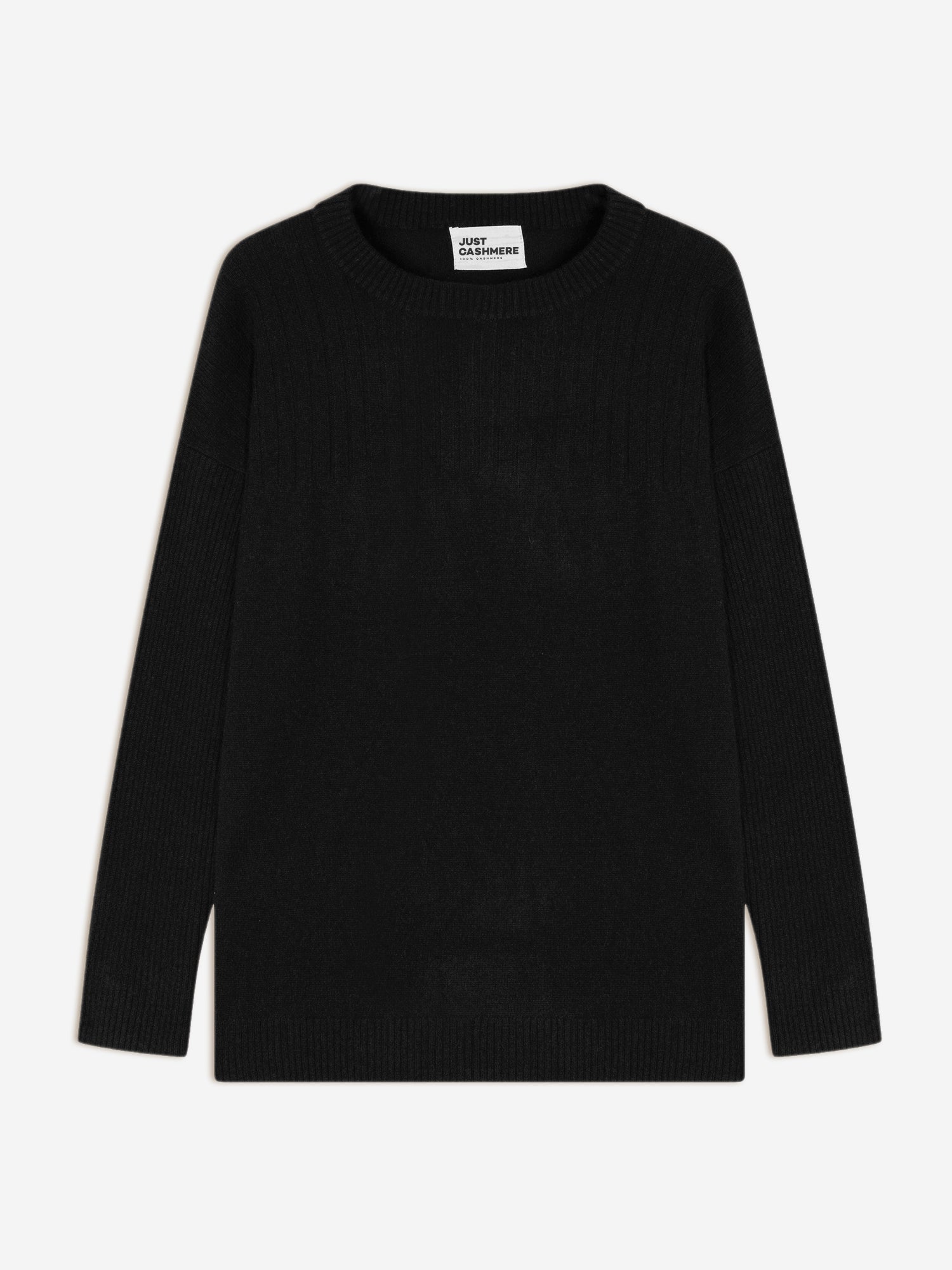 ALVERIS pull col rond noir