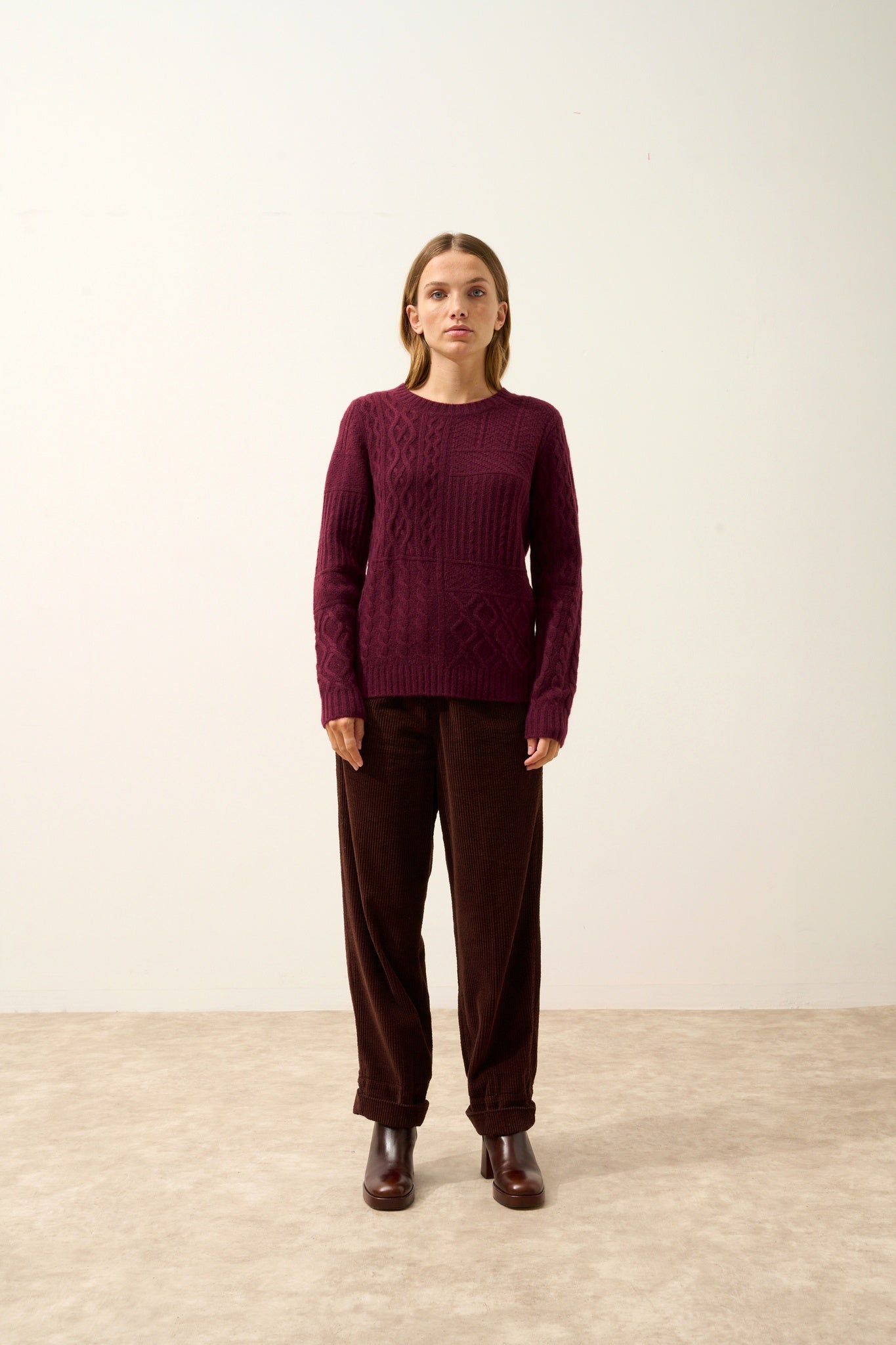 AMALA pull col rond mûre