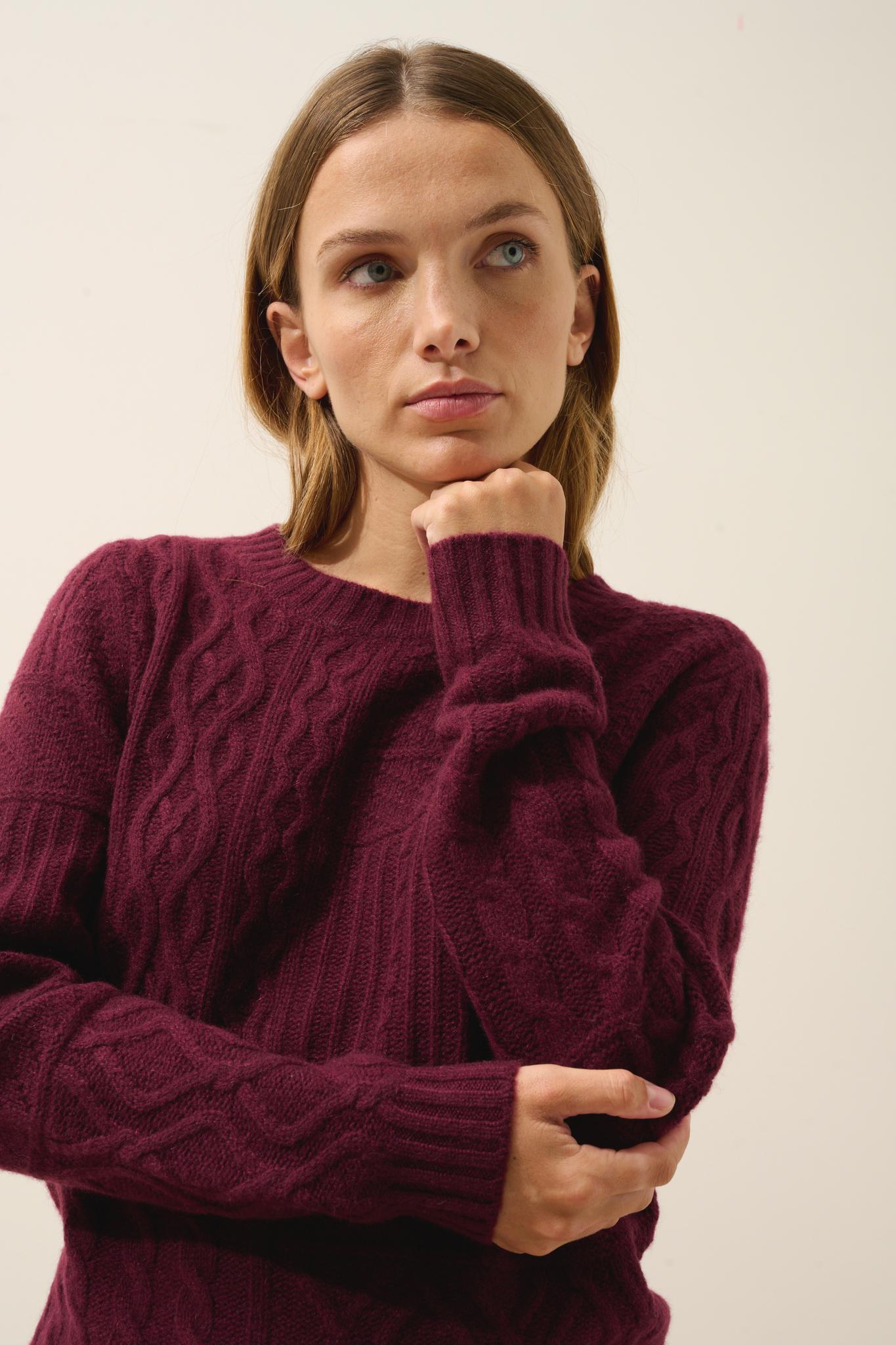 AMALA pull col rond mûre