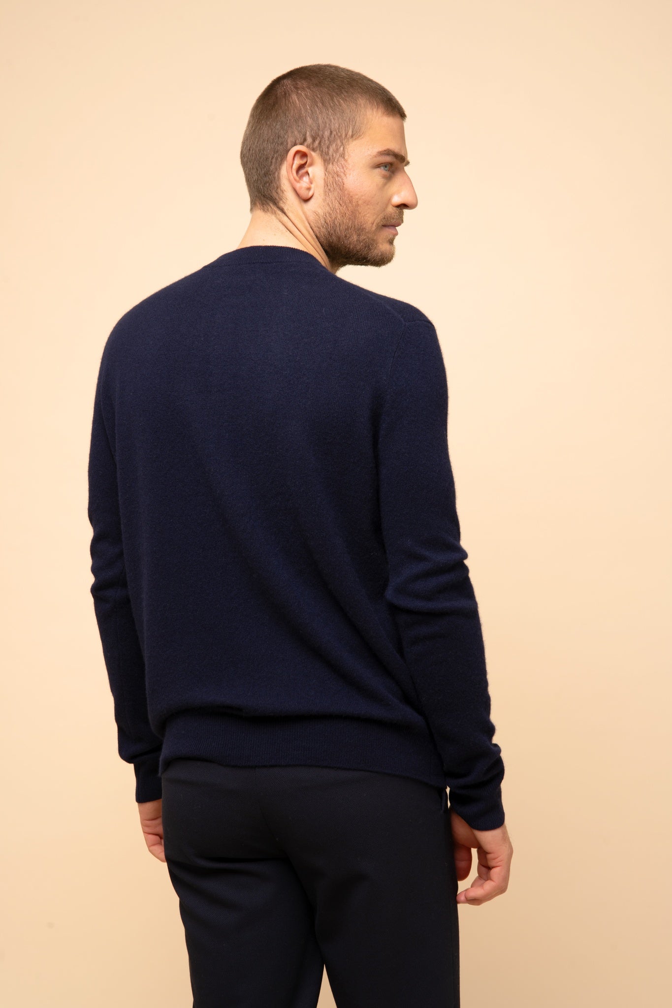 ANAIS cardigan col rond navy