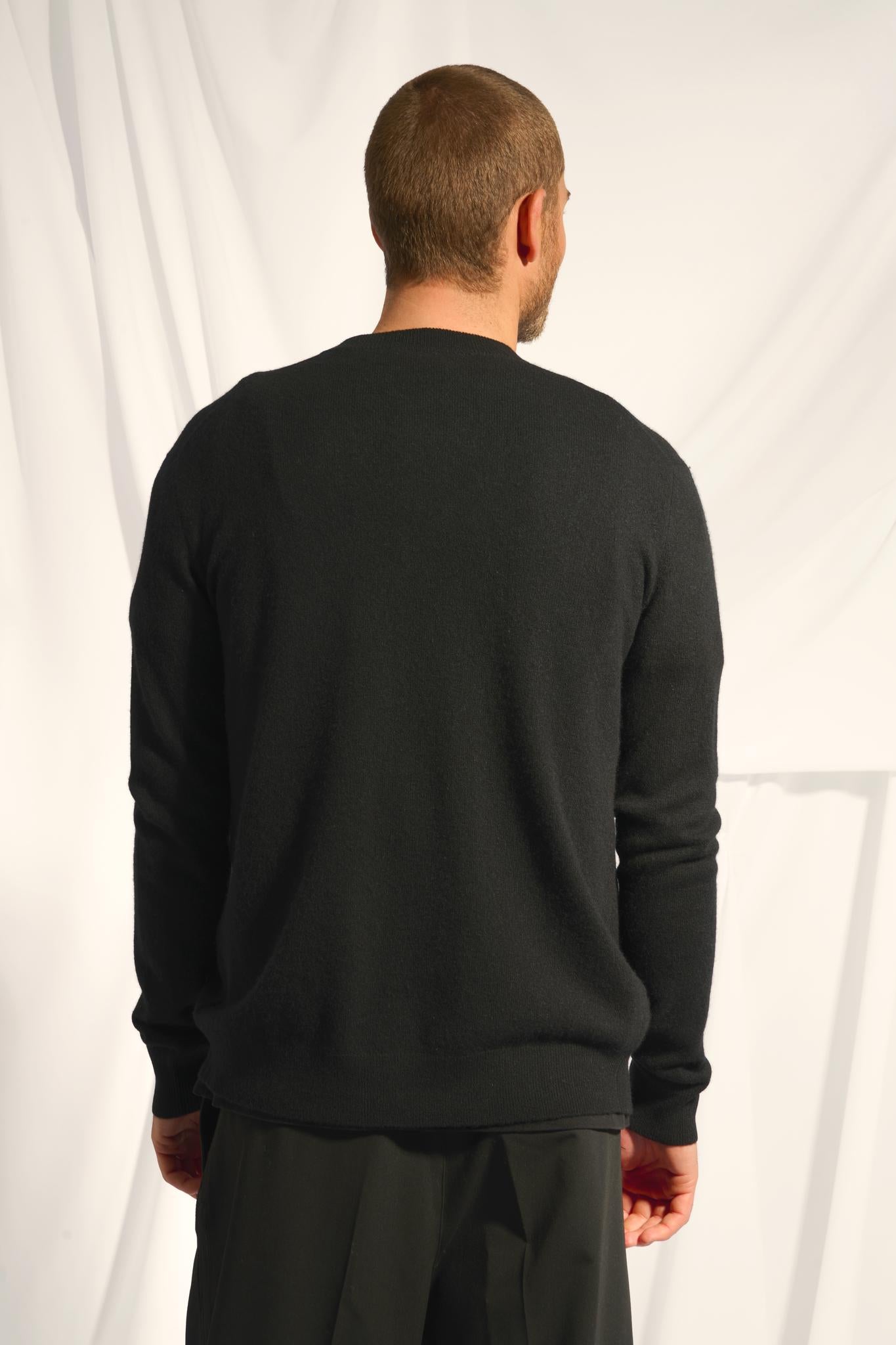 ANAIS cardigan col rond noir