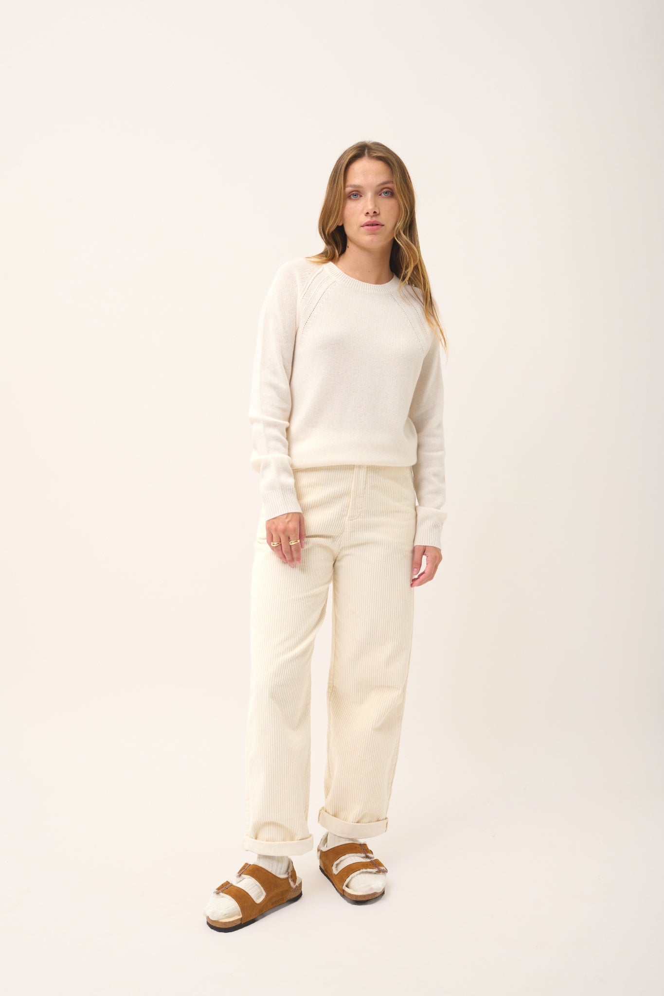 AREQUIPA round-neck sweater ivory