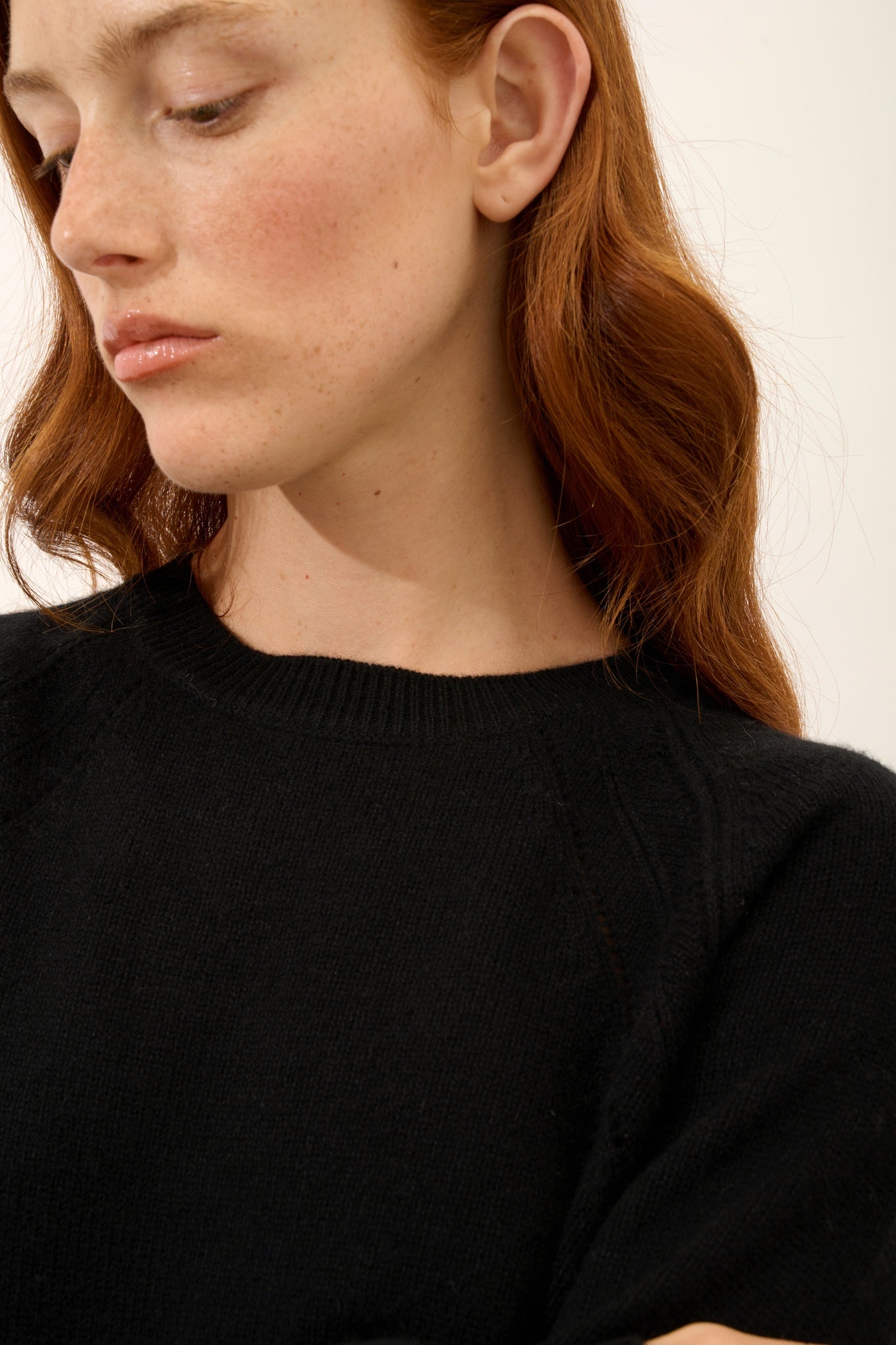 AREQUIPA pull col rond noir