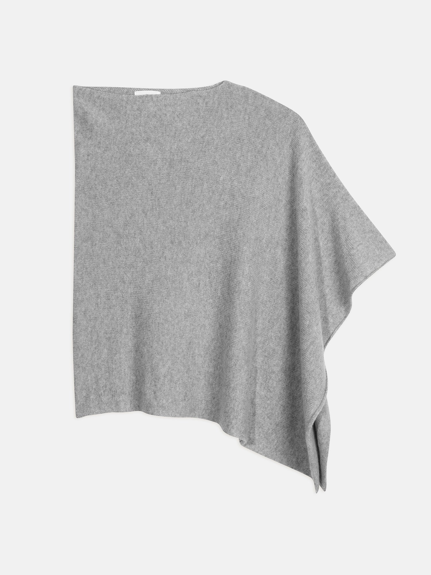 ASHLEY boat-neck poncho nuage chiné