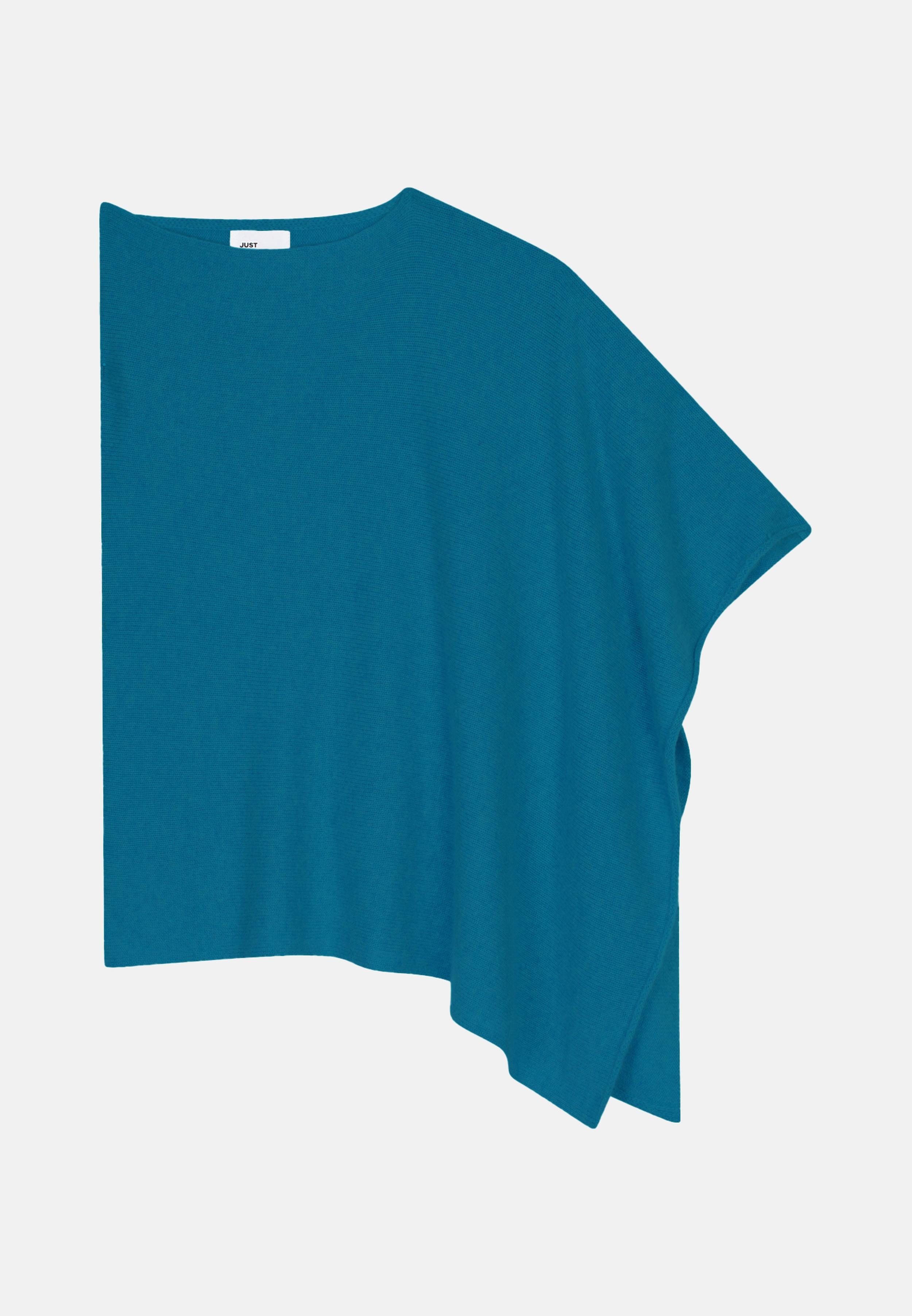 ASHLEY poncho col bateau paon