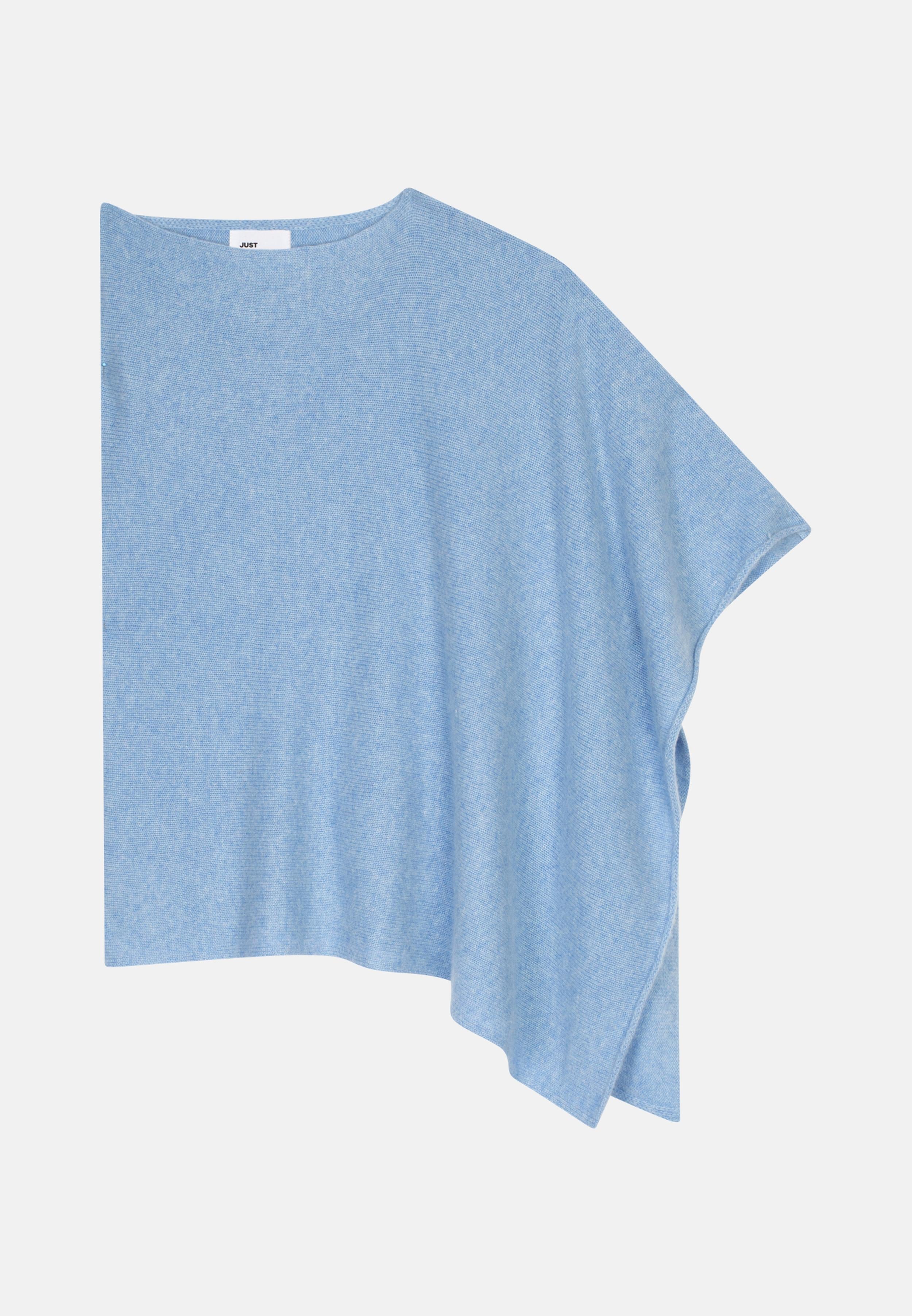 ASHLEY poncho col bateau sky