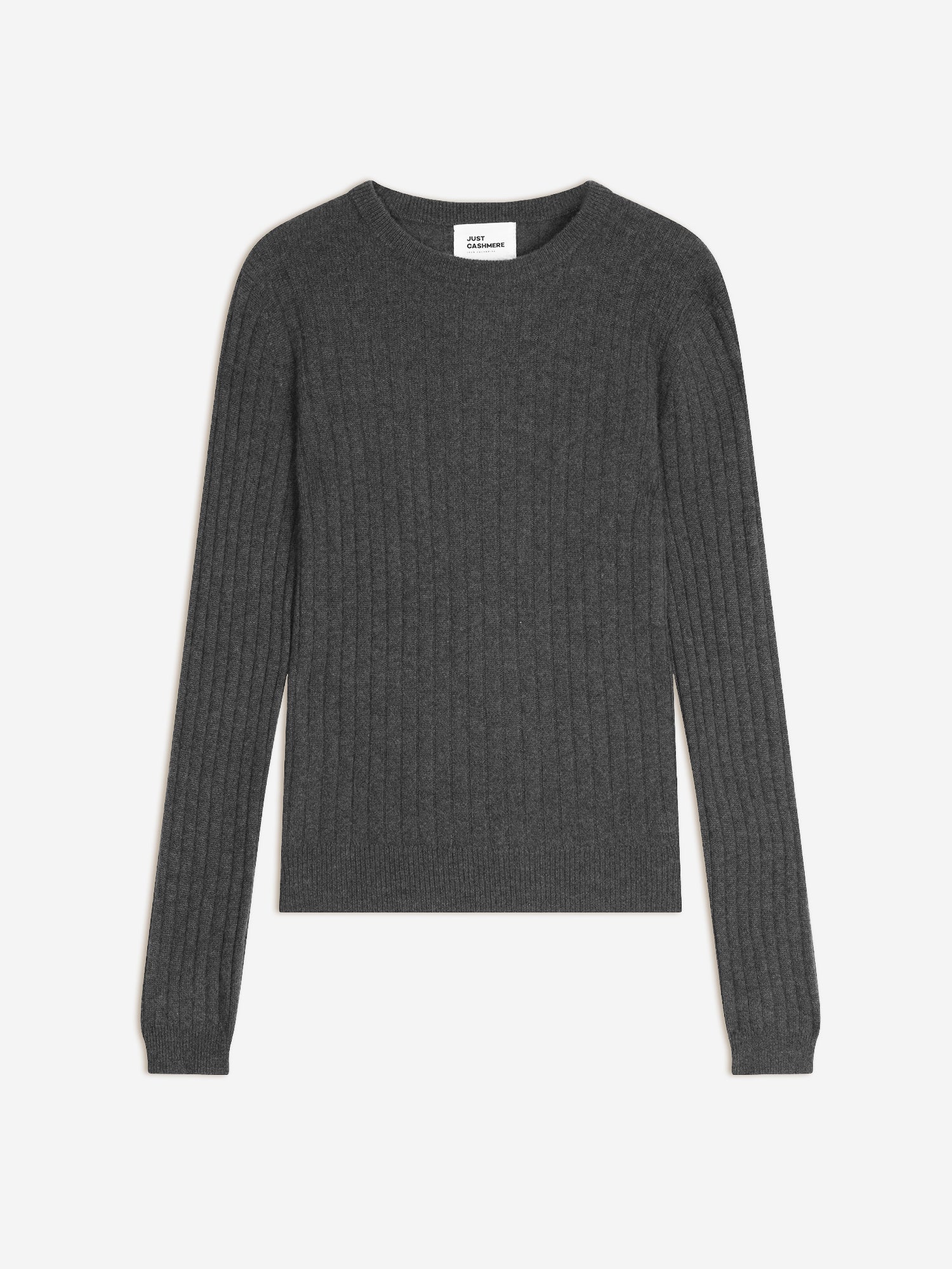 AVANA pull col rond anthracite chiné