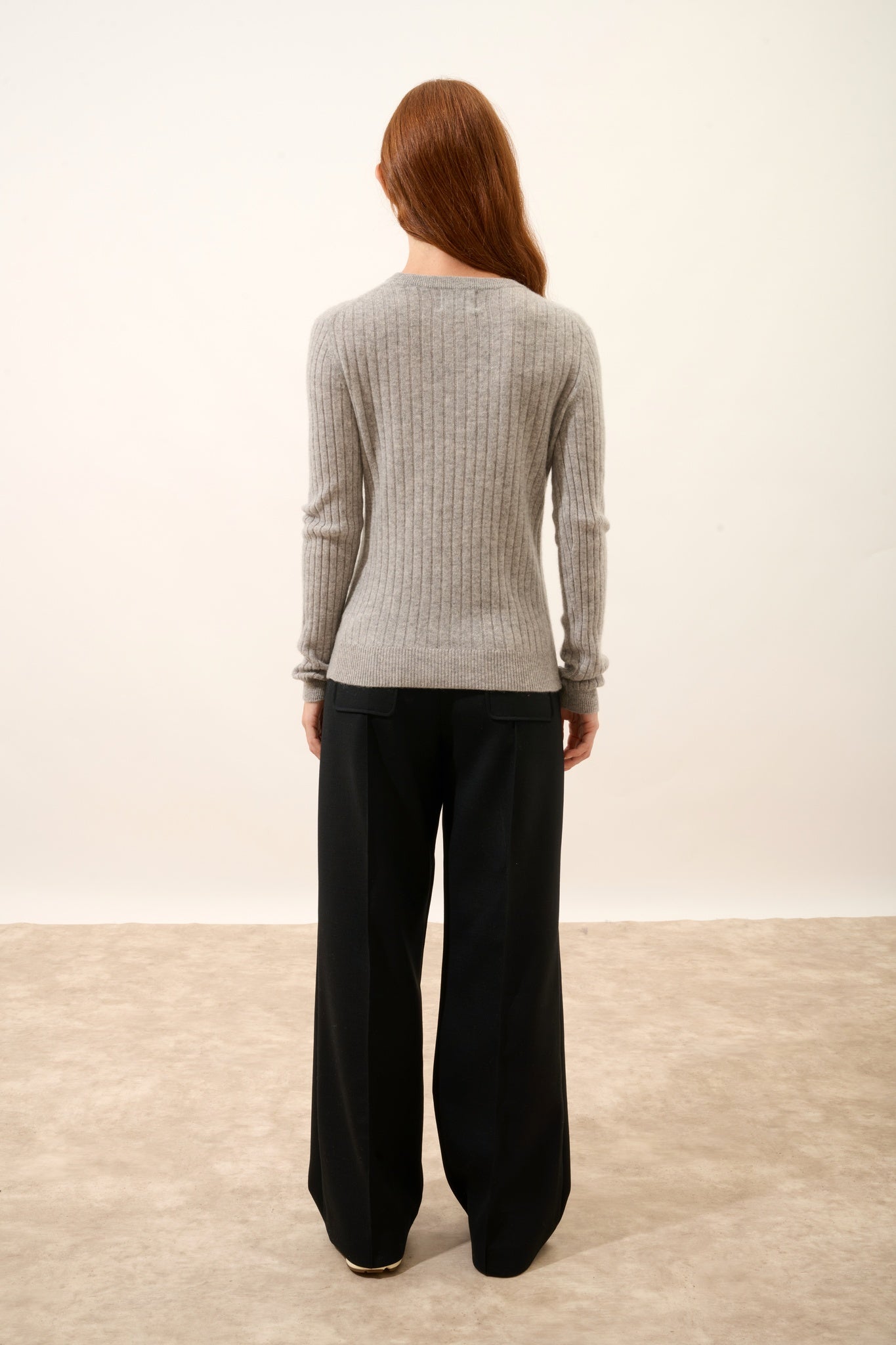 AVANA pull col rond nuage chiné