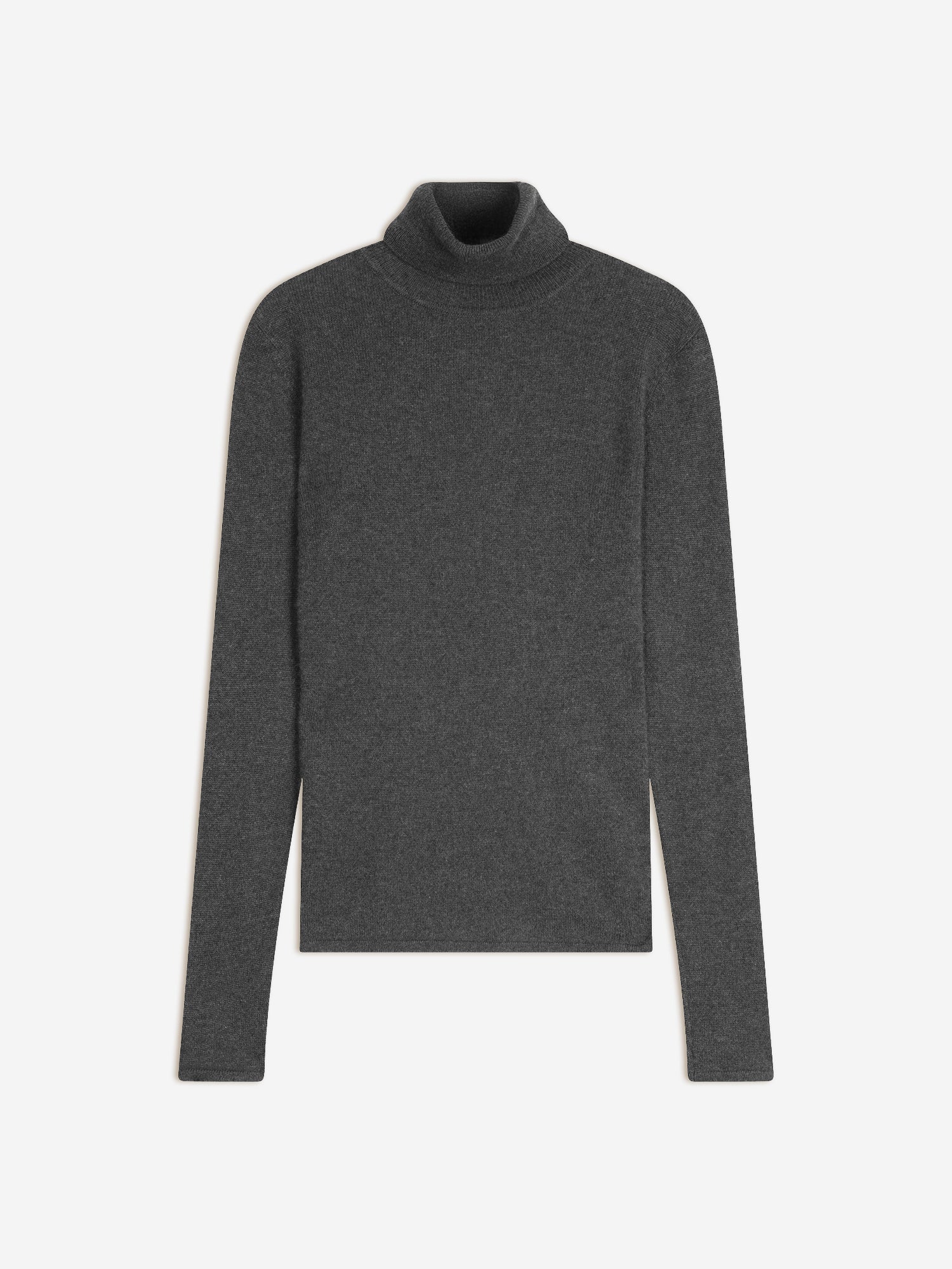 AVA pull col roulé anthracite chiné