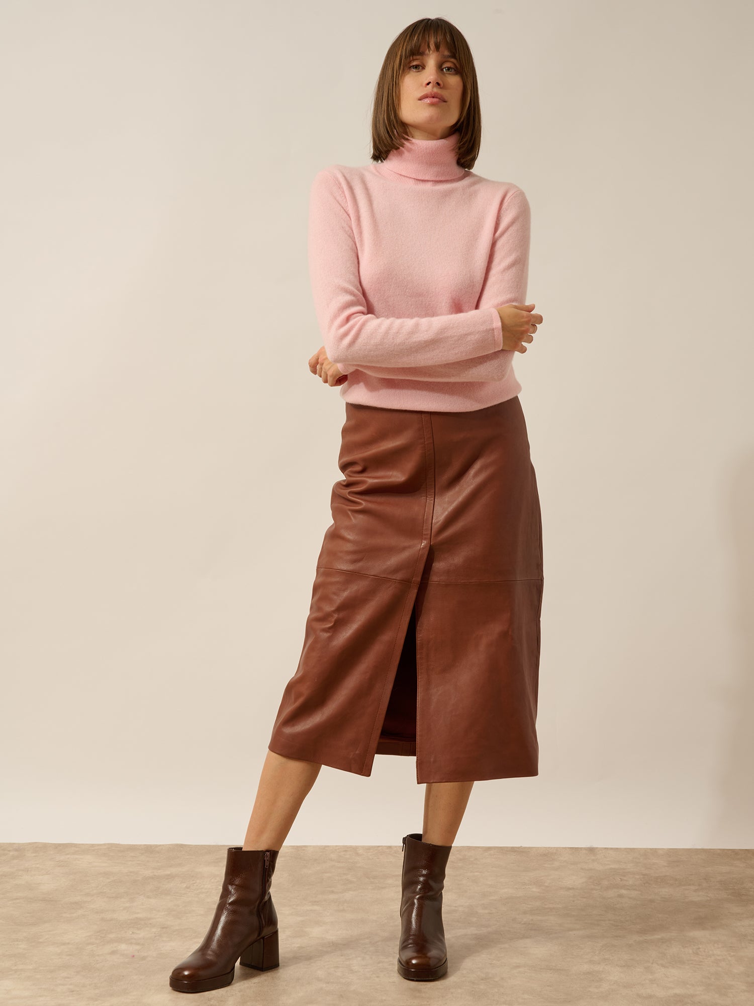 AVA pull col roulé ballerine