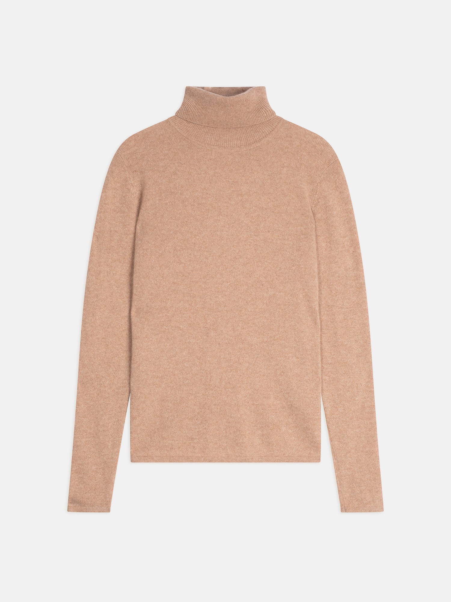 AVA camel mottled turtleneck sweater