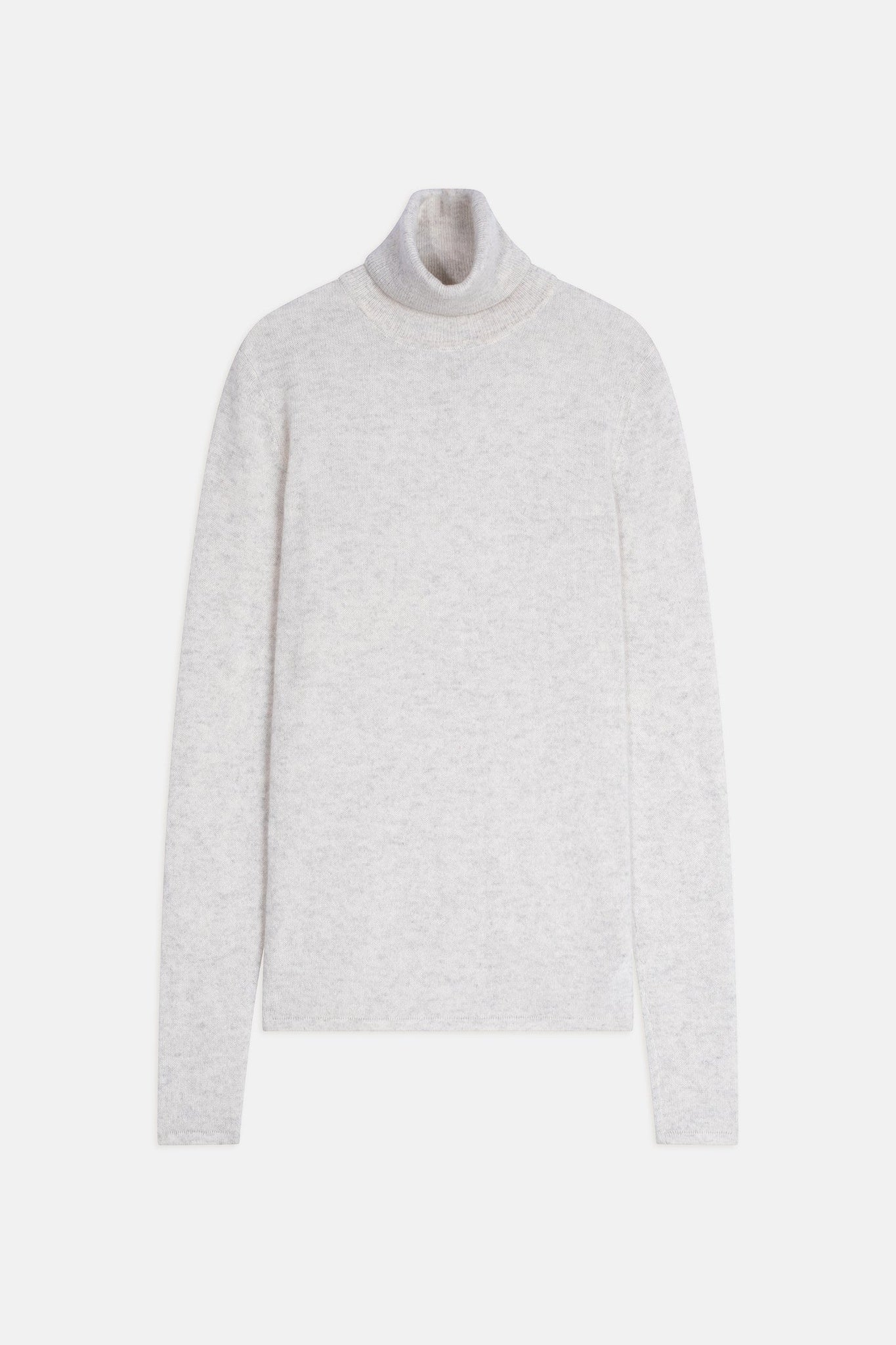 AVA pearl gray turtleneck sweater