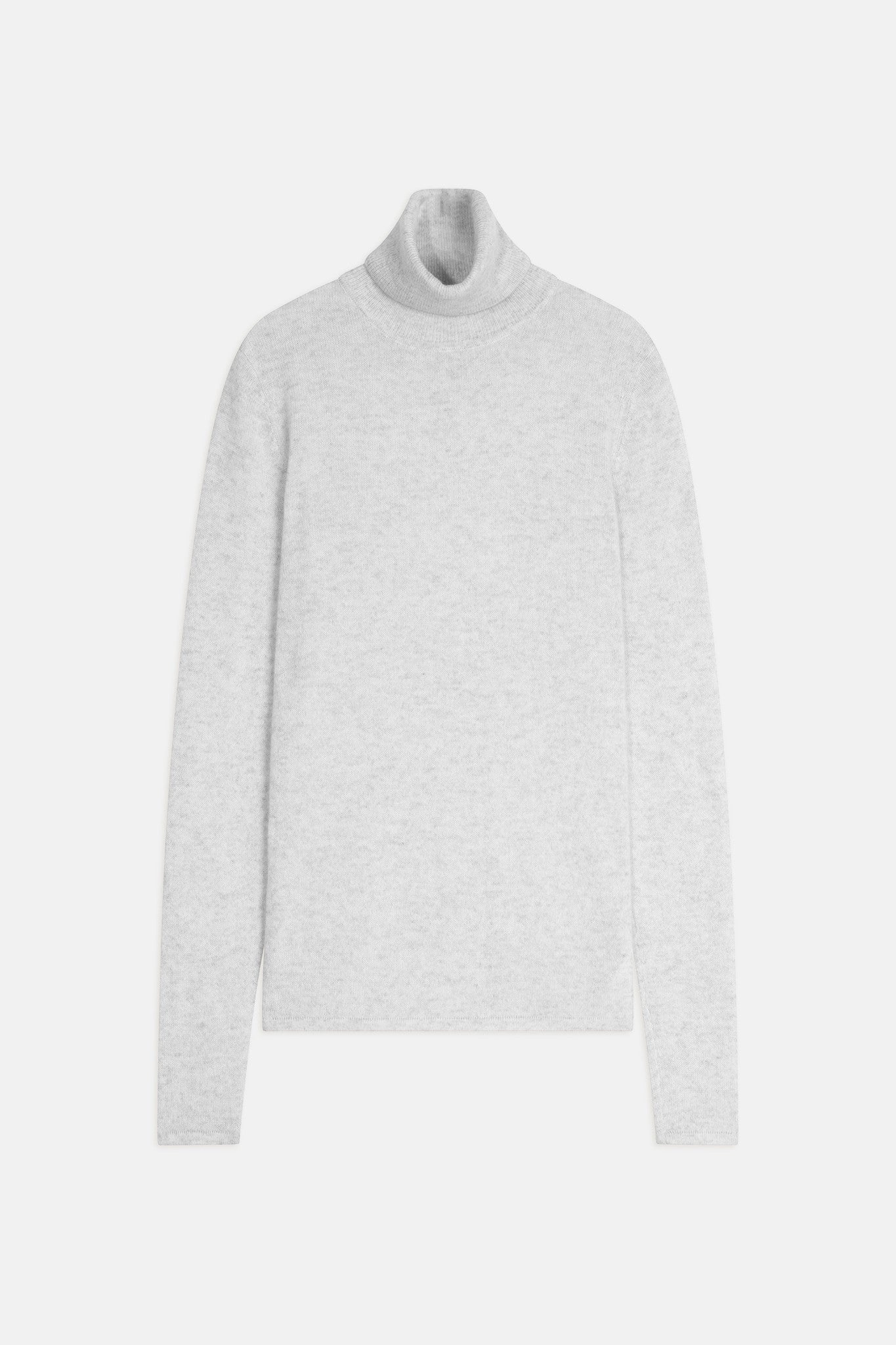 ava pearl gray heathered turtleneck sweater