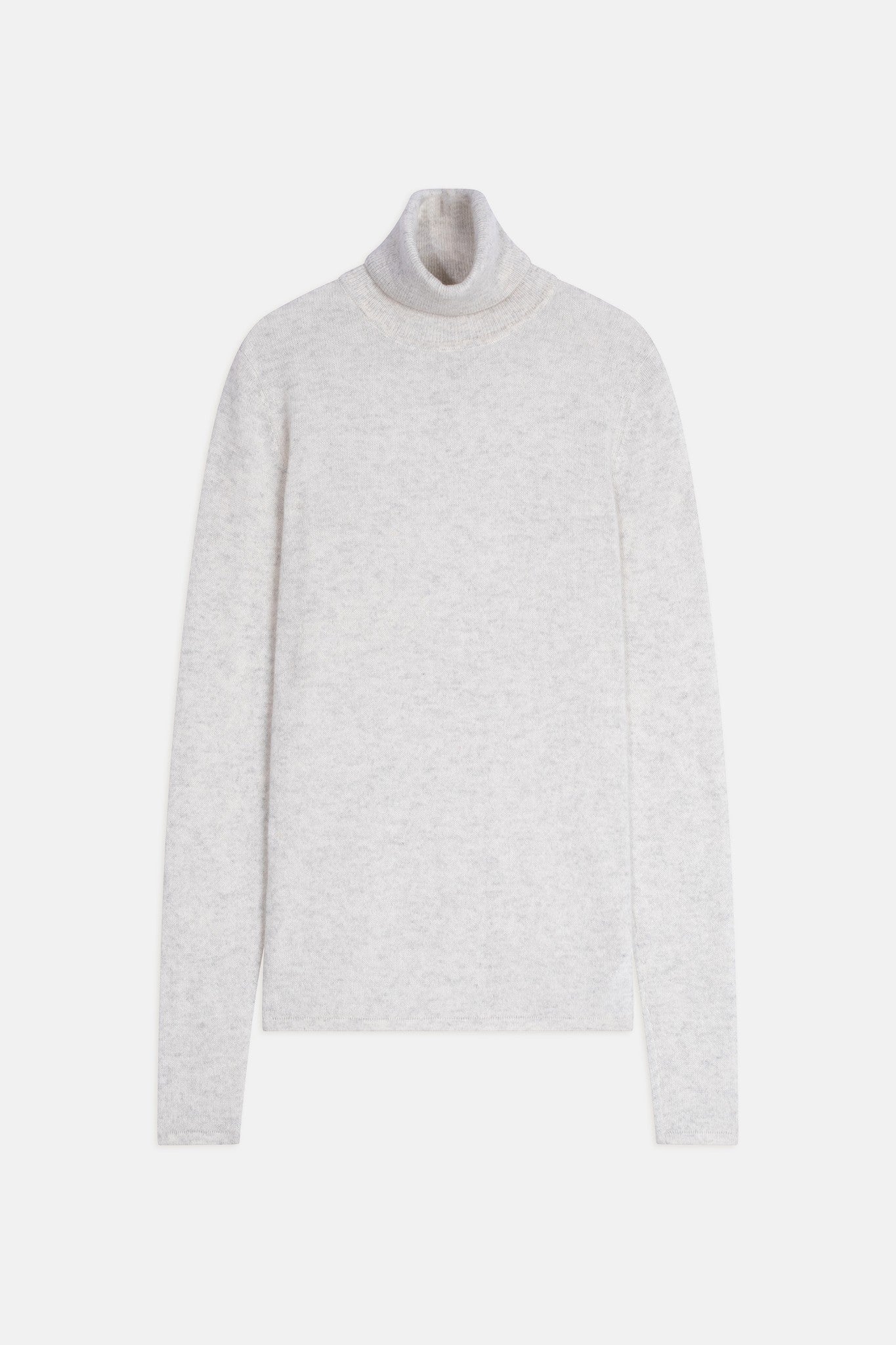 ava pearl gray heathered turtleneck sweater