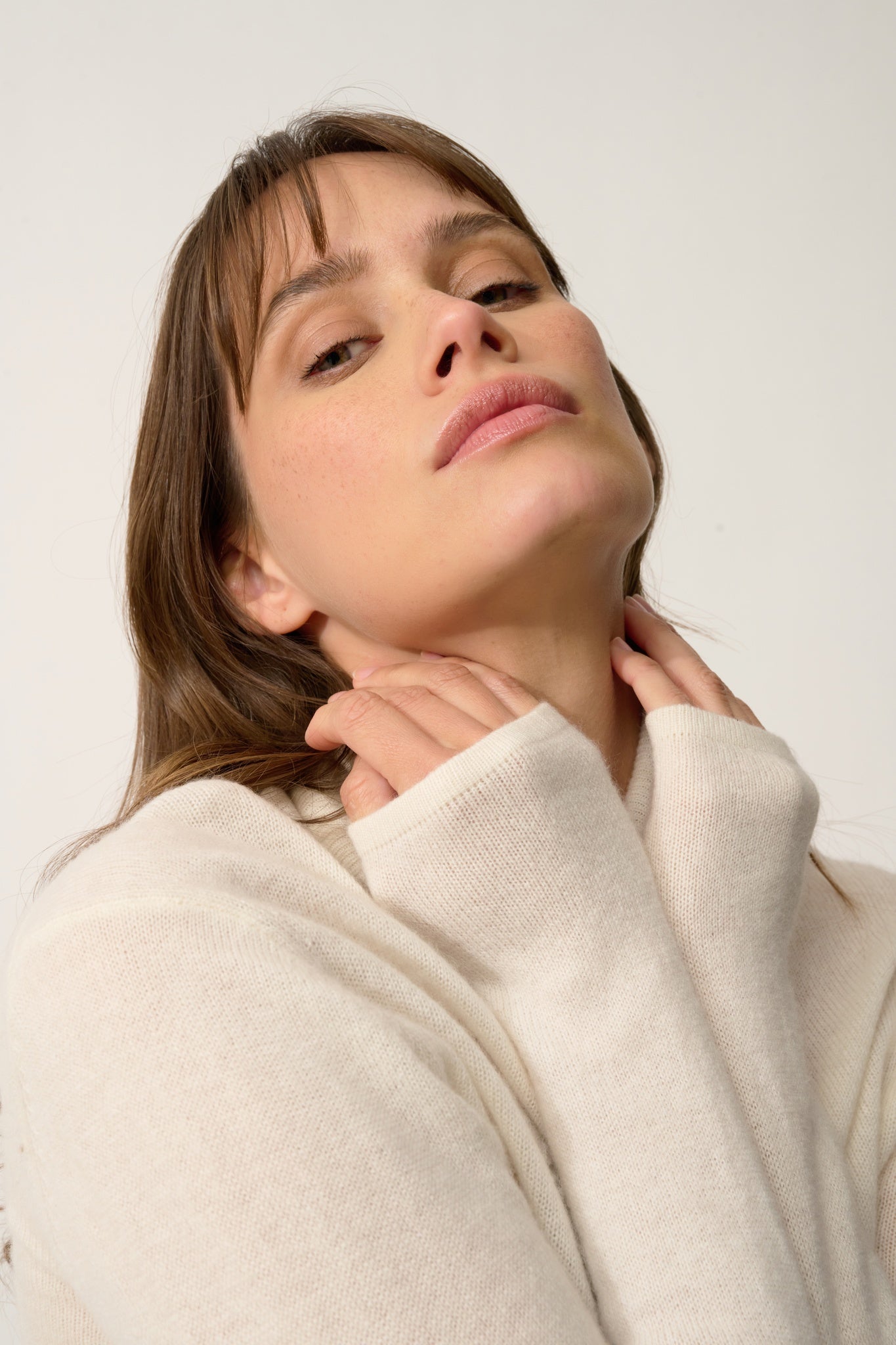 AVA ivory turtleneck sweater