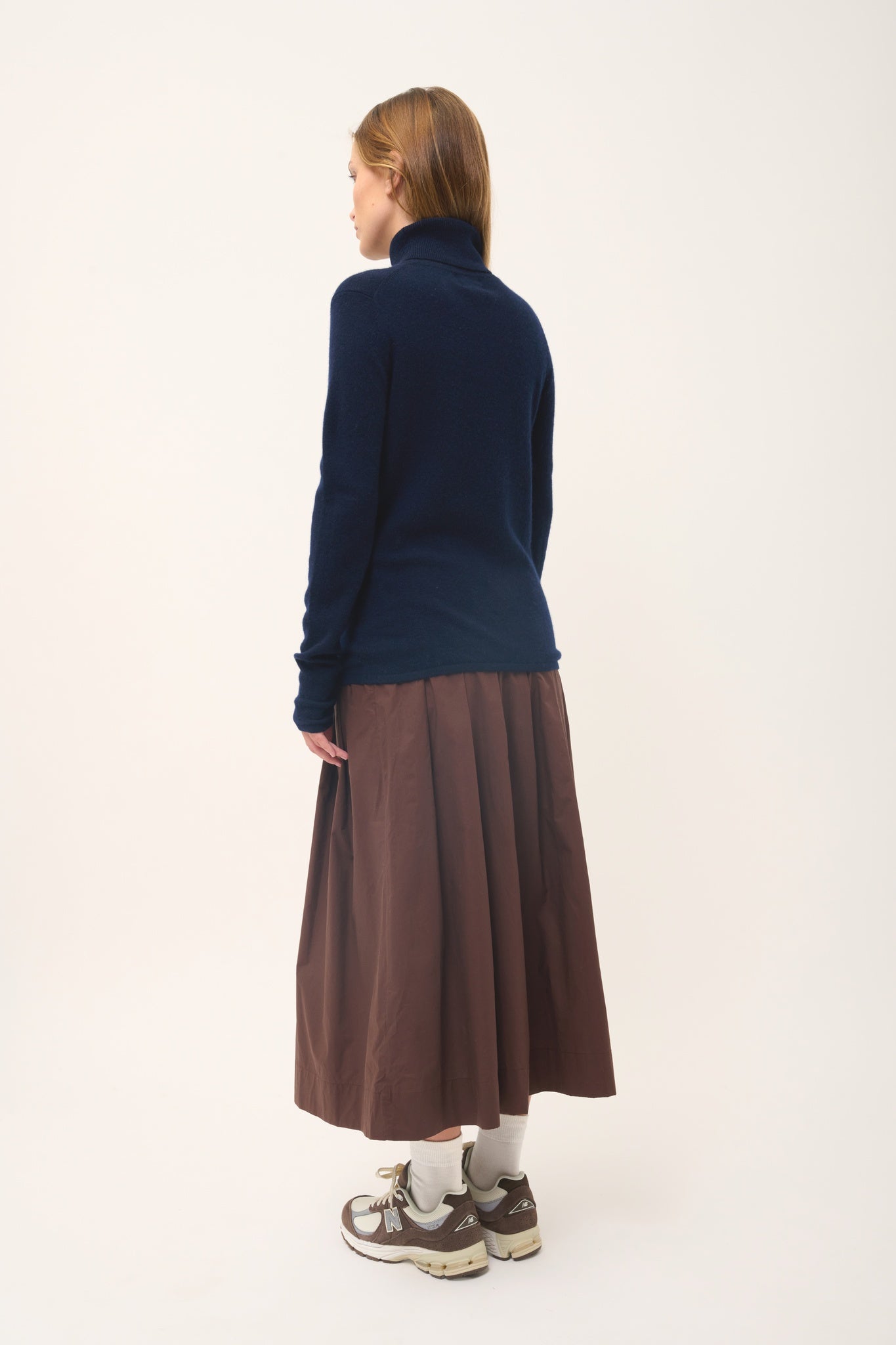 AVA navy turtleneck sweater