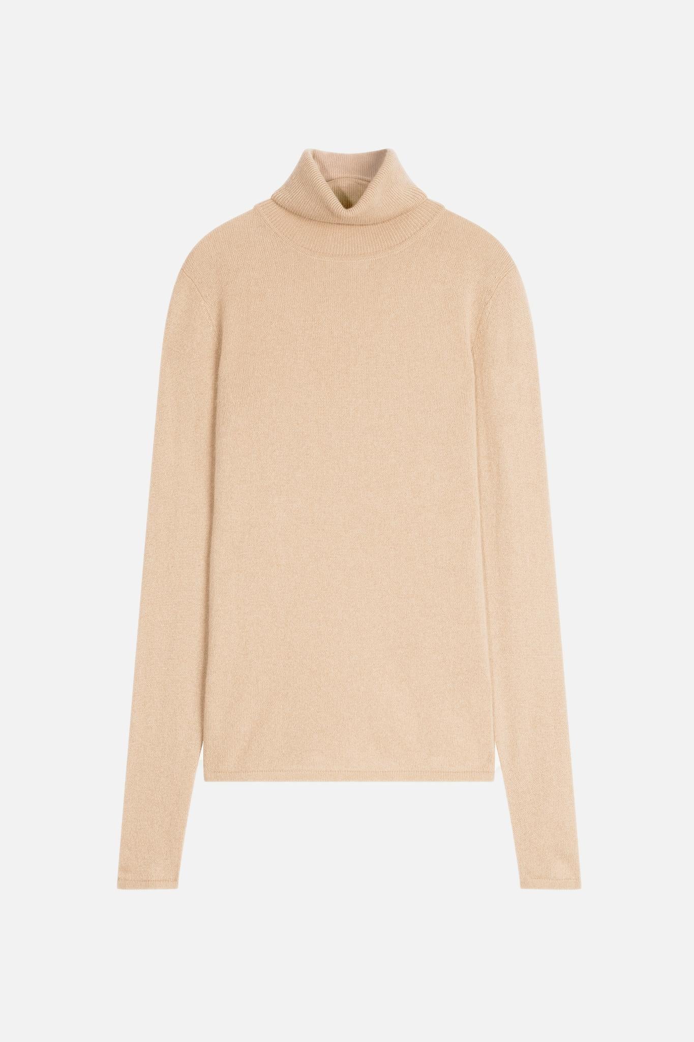 AVA sand turtleneck sweater