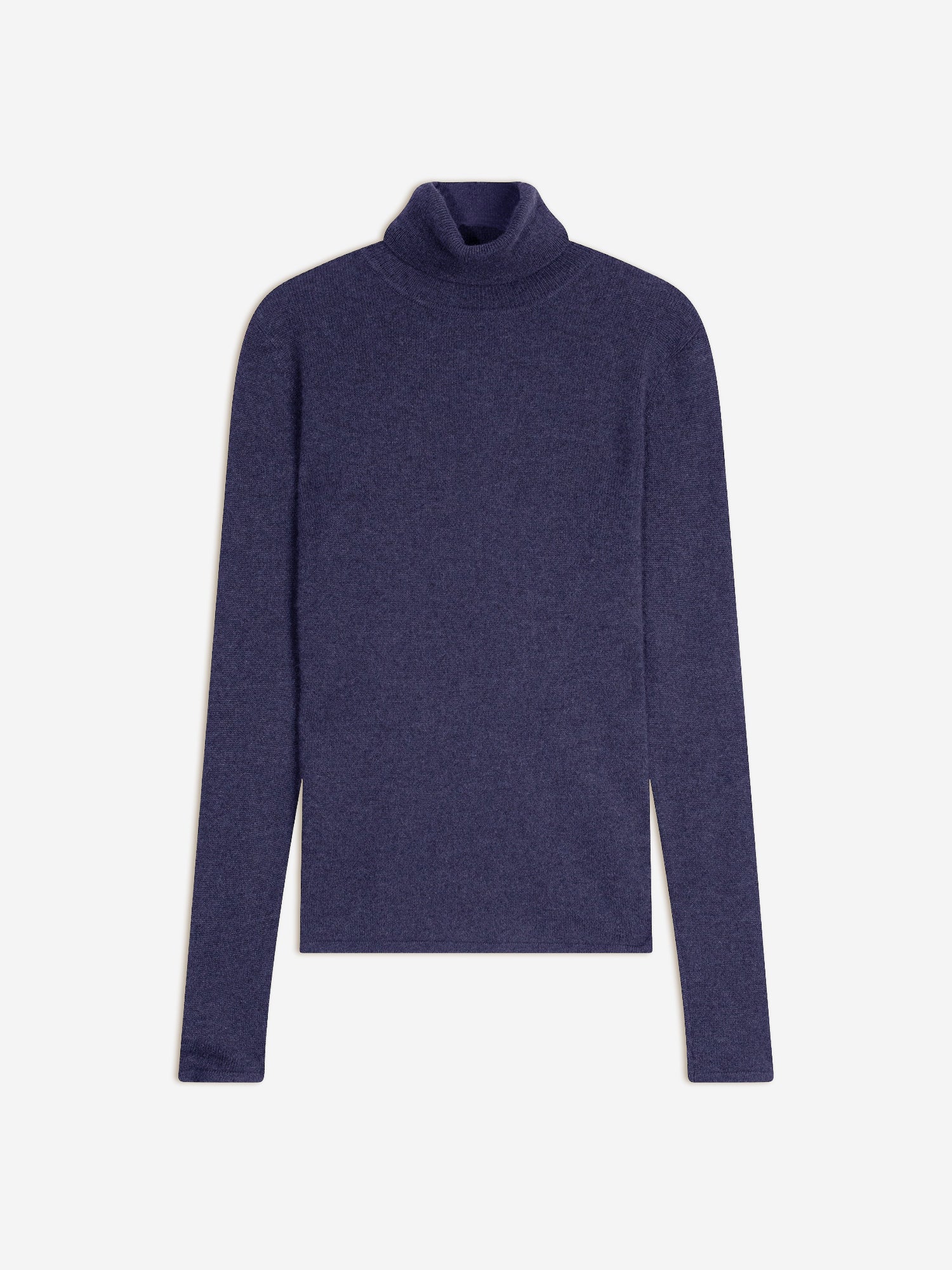AVA pull col roulé violet gris chiné